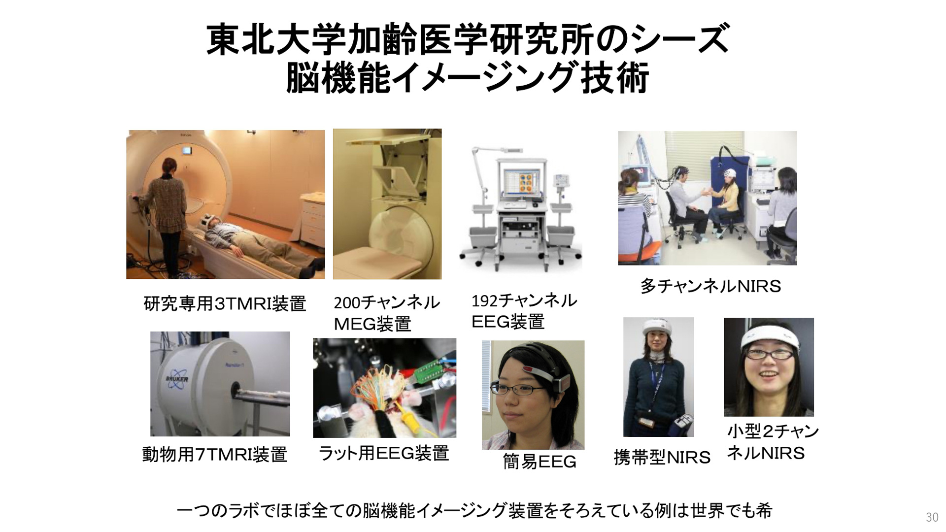 東北大学 加齢医学研究所所長の川島隆太氏のプレゼンテーション資料