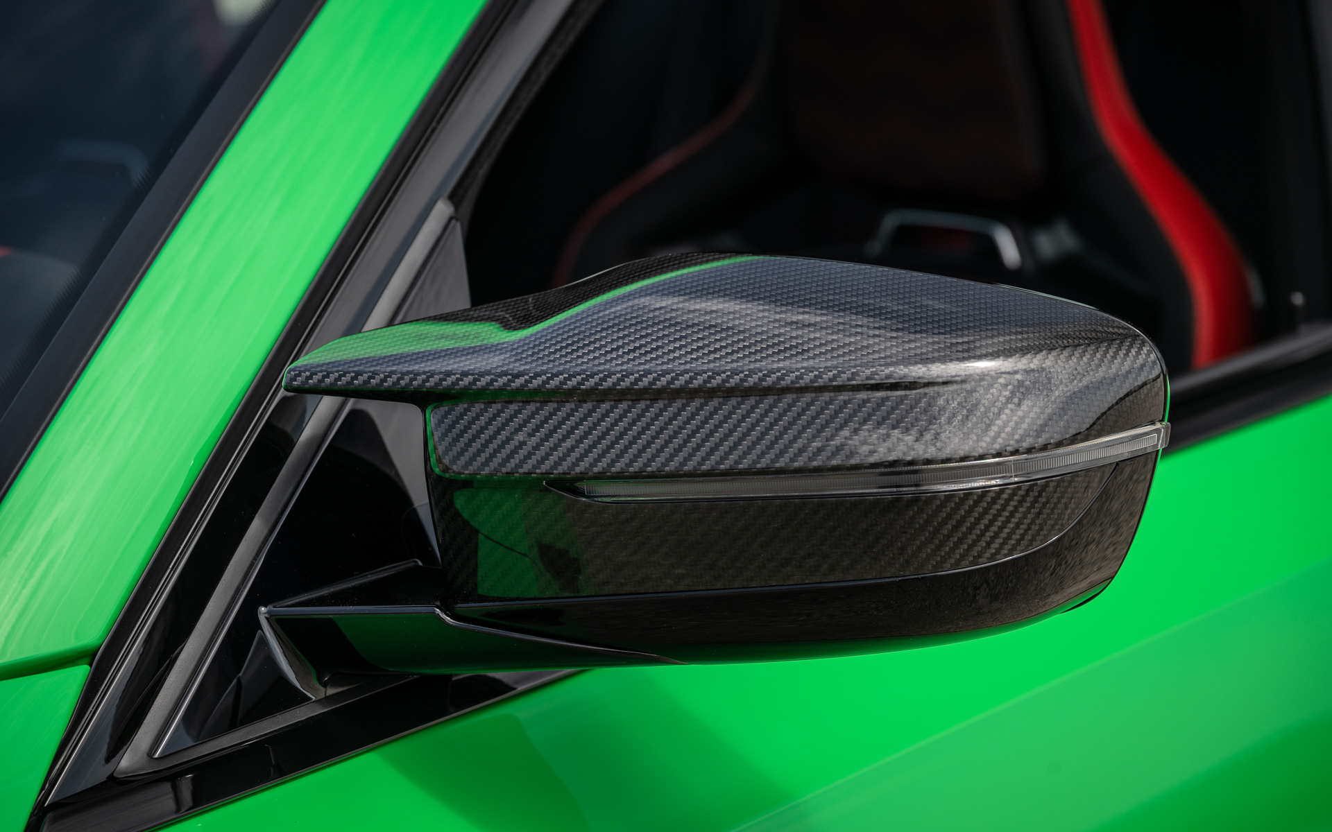 カーボンファイバー製ミラーカバー