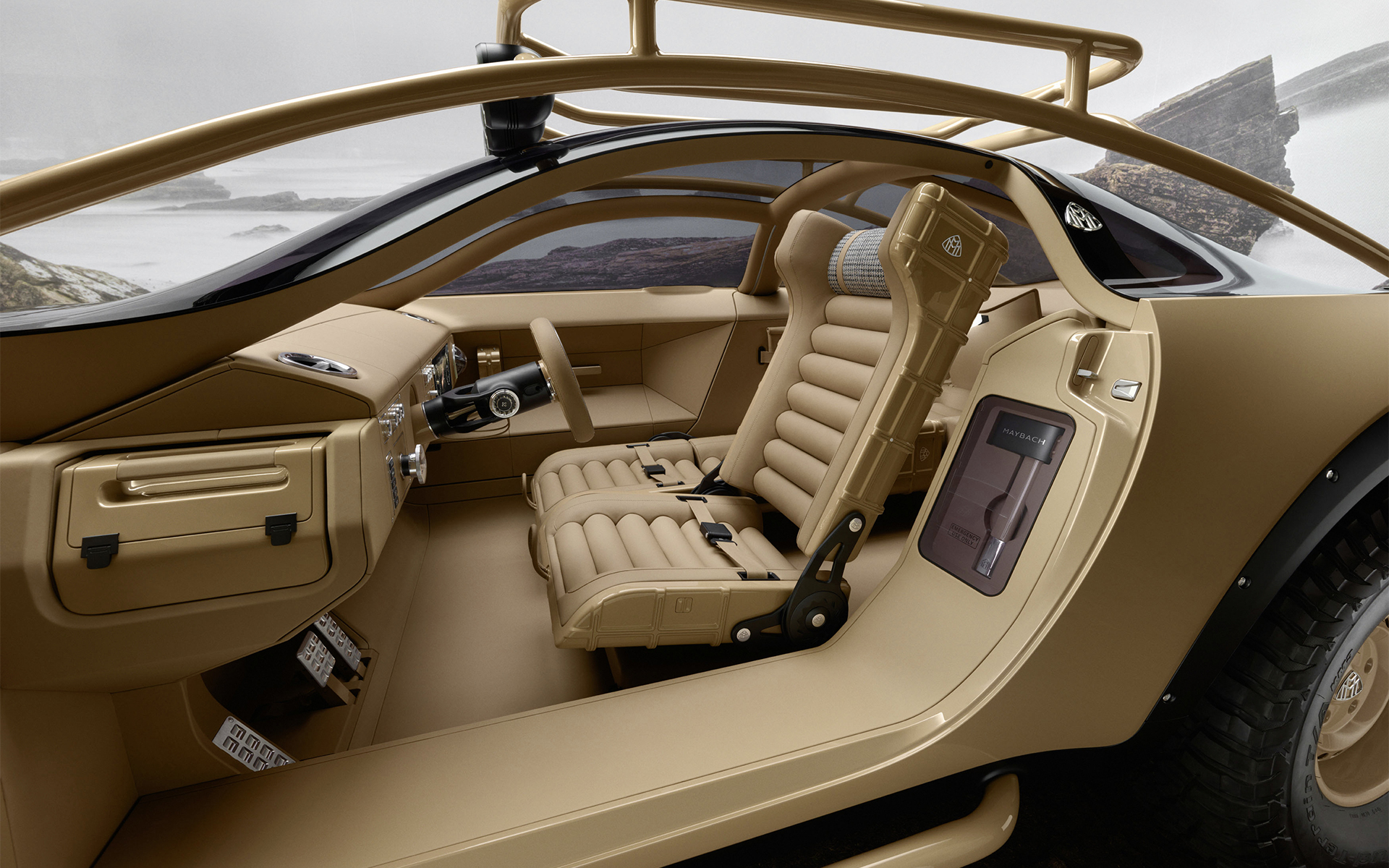 「Project MAYBACH」のインテリア。2シーターモデルとなっている