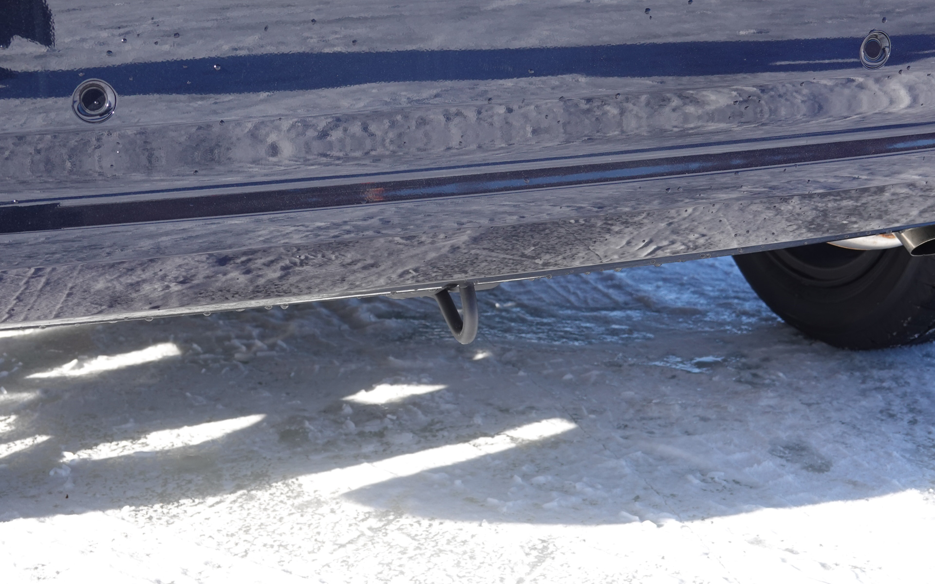 参加するにはけん引フックの確認を