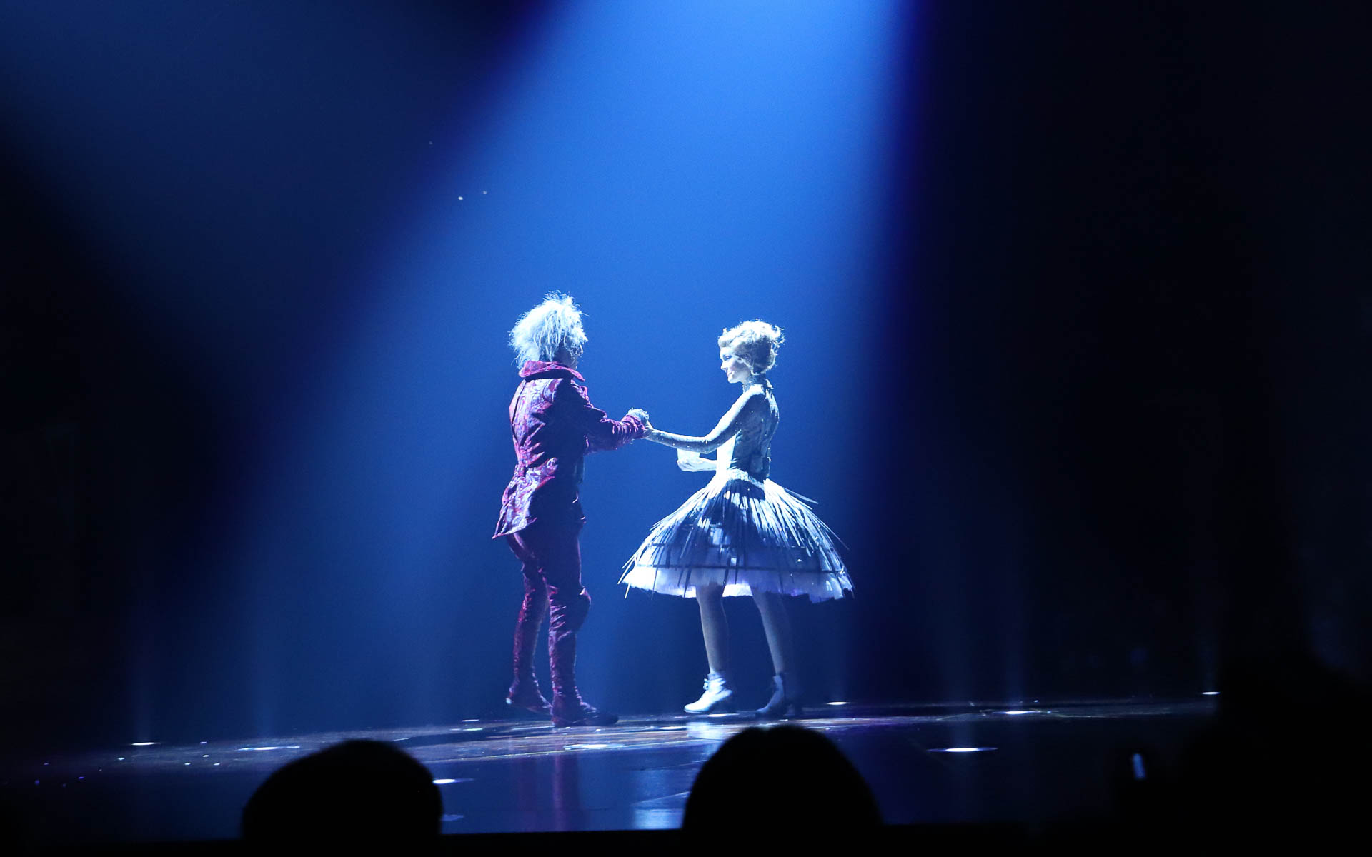 パフォーマンスとパフォーマンスの間には、ミュージシャンやクラウン、時には観客もステージに招かれ、笑いを誘い、感動をもたらす