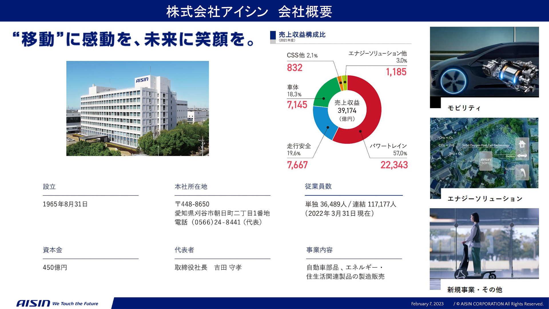 アイシンの企業概要