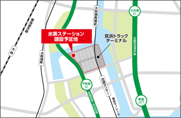 水素ステーション建設予定地