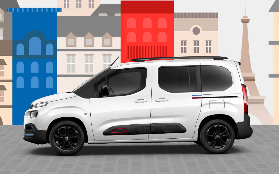 ブラン イシのボディカラーは、フランス国旗をイメージした“トリコロール”