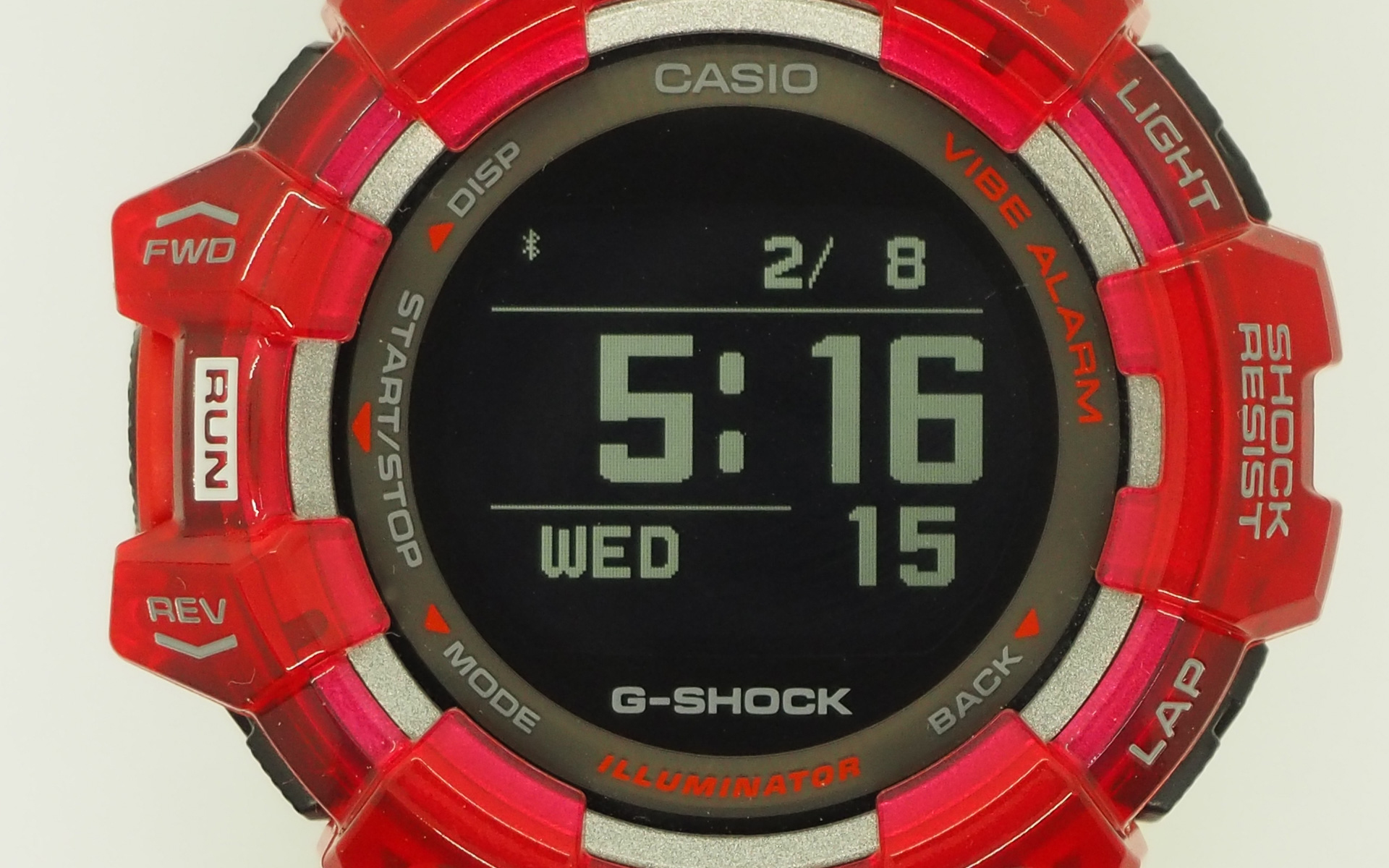 ディスプレイの左上にBluetoothのアイコンが表示される