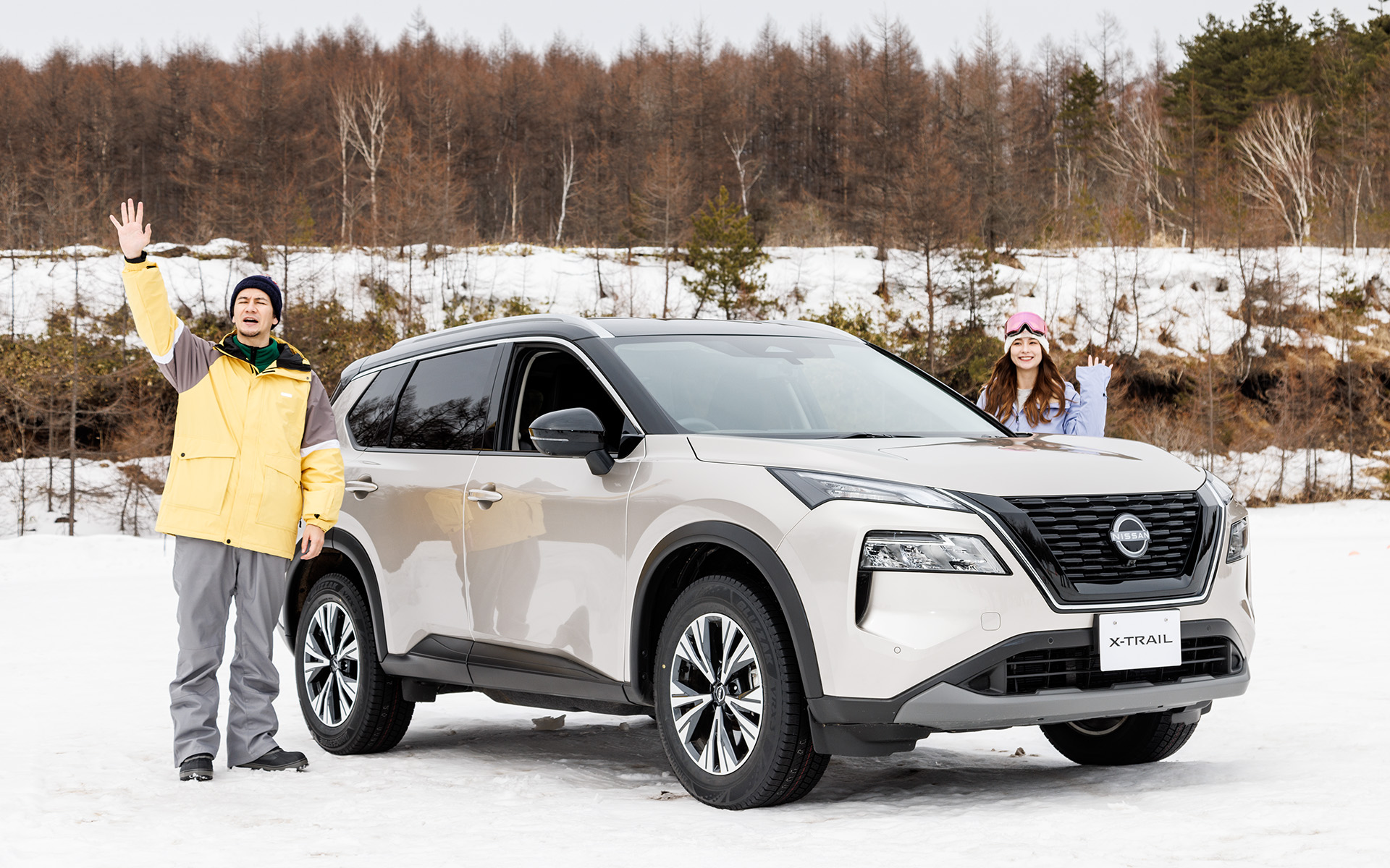 いよいよプロドライバーによるエクストレイルの走りを体験