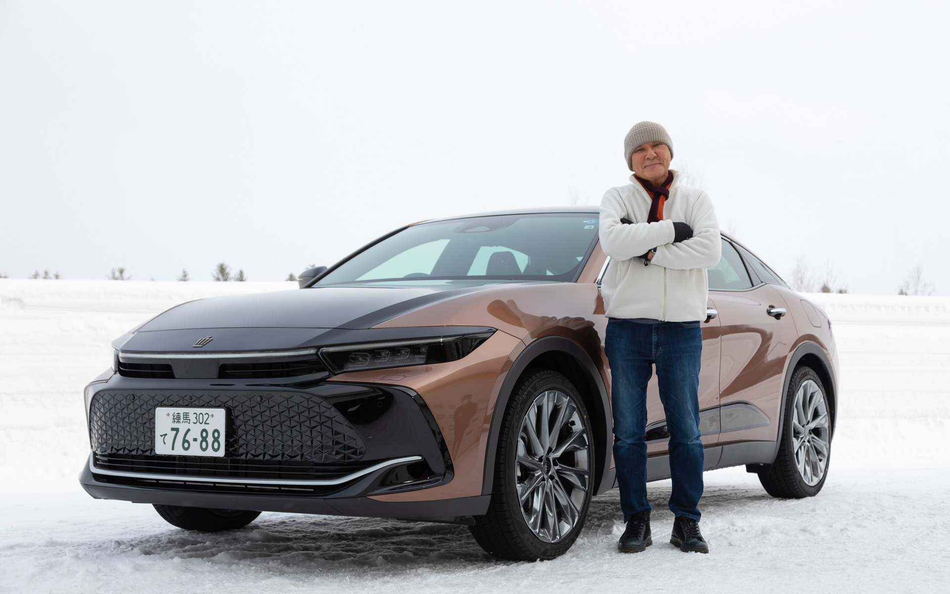 士別試験場で新型クラウン クロスオーバーの雪上走行をしてきました