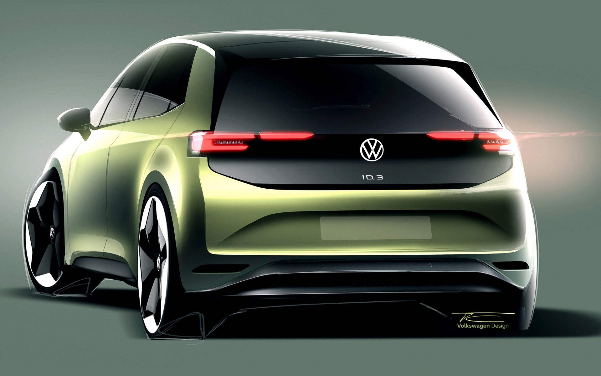 新型ID.3イメージスケッチ