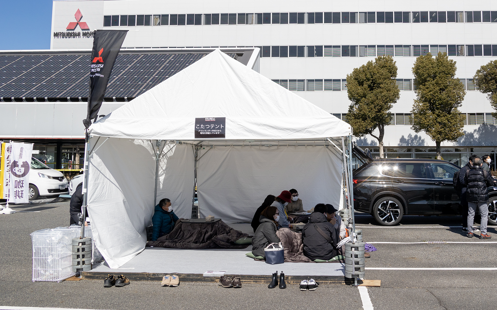 給電能力の高さを生かしてこのようなユニークなブースも
