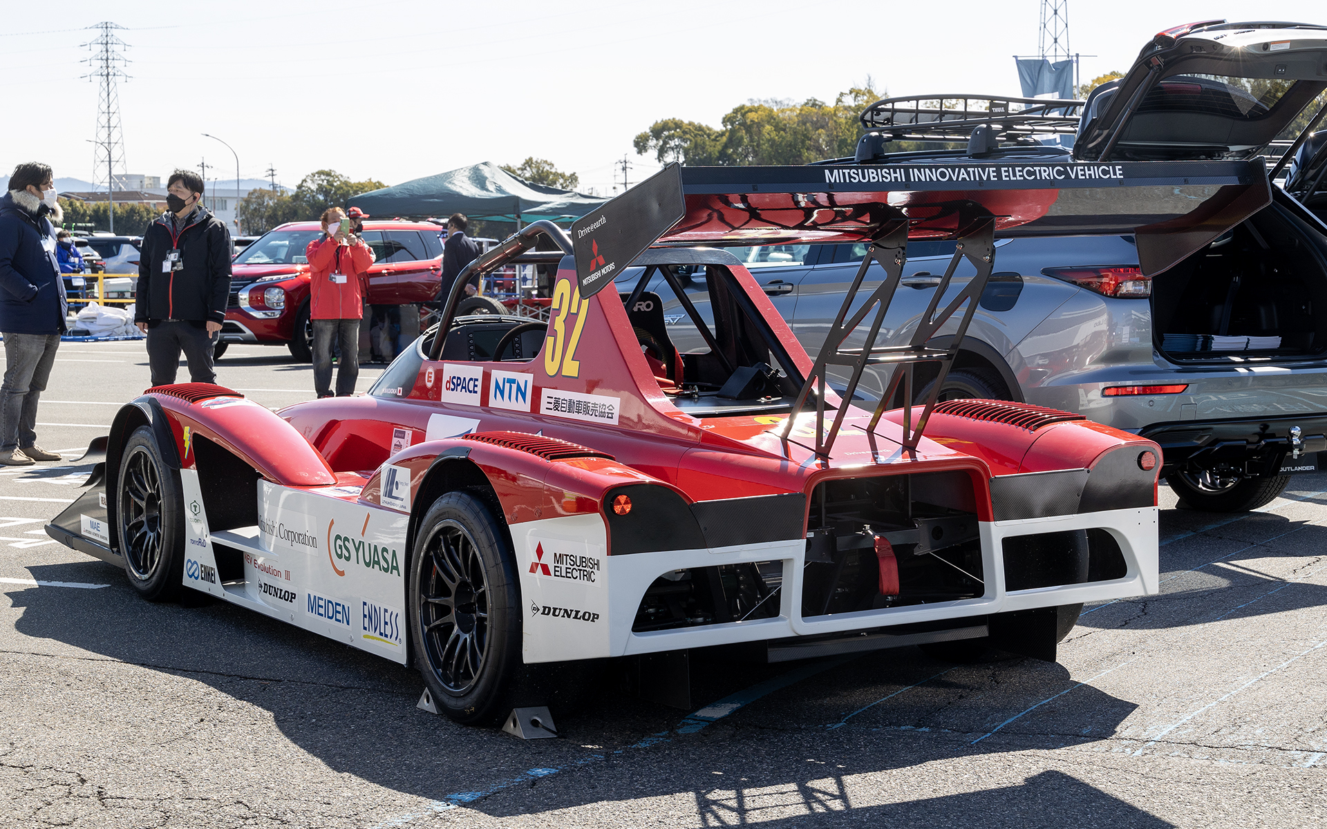 2014年のパイクスピーク・インターナショナル・ヒルクライムに参戦したプロトタイプEVのMiEV Evolution III