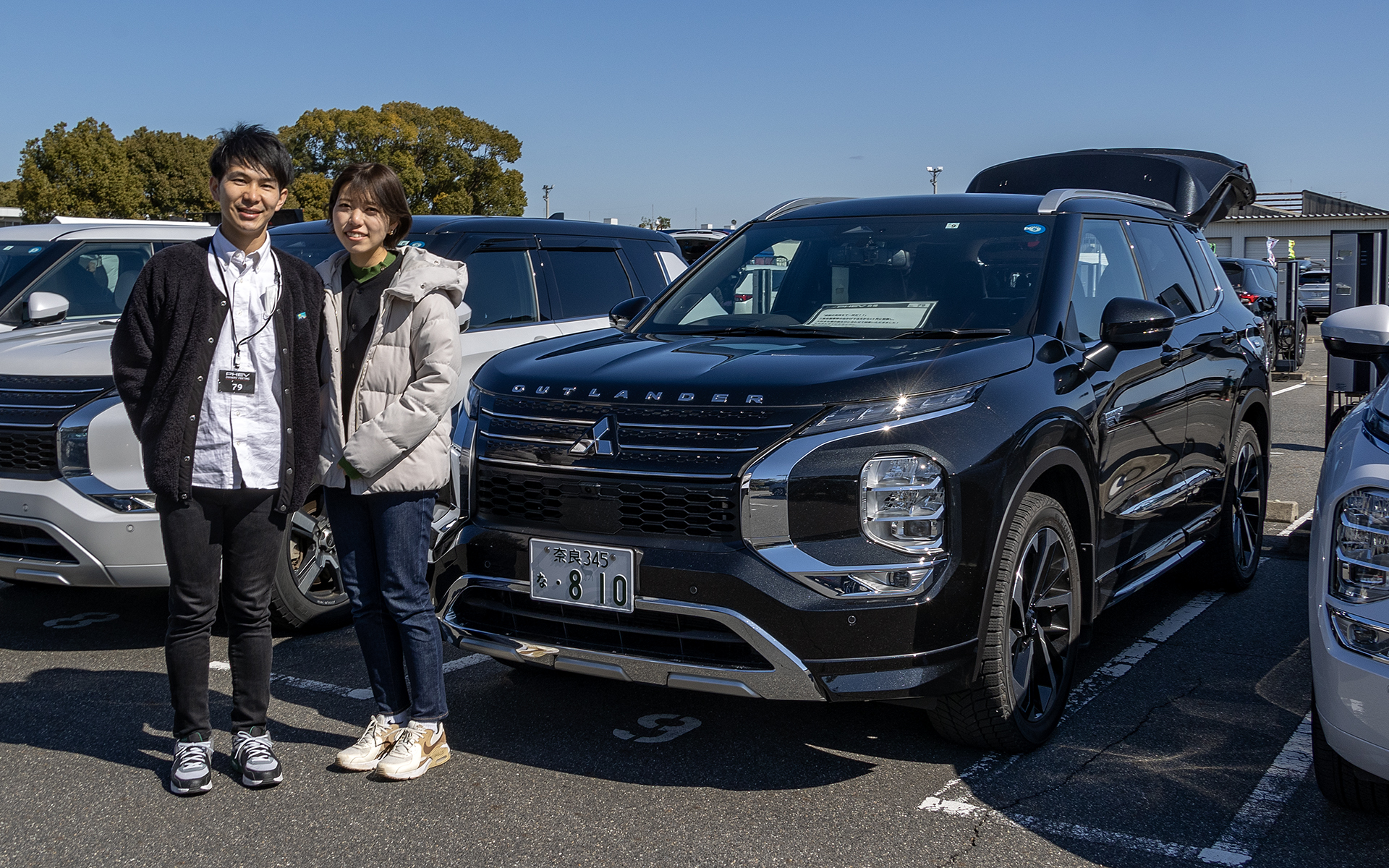 PHEVの購入を検討している人にとって参考になる話をしていただいた豊田さん。愛車はアウトランダーPHEV