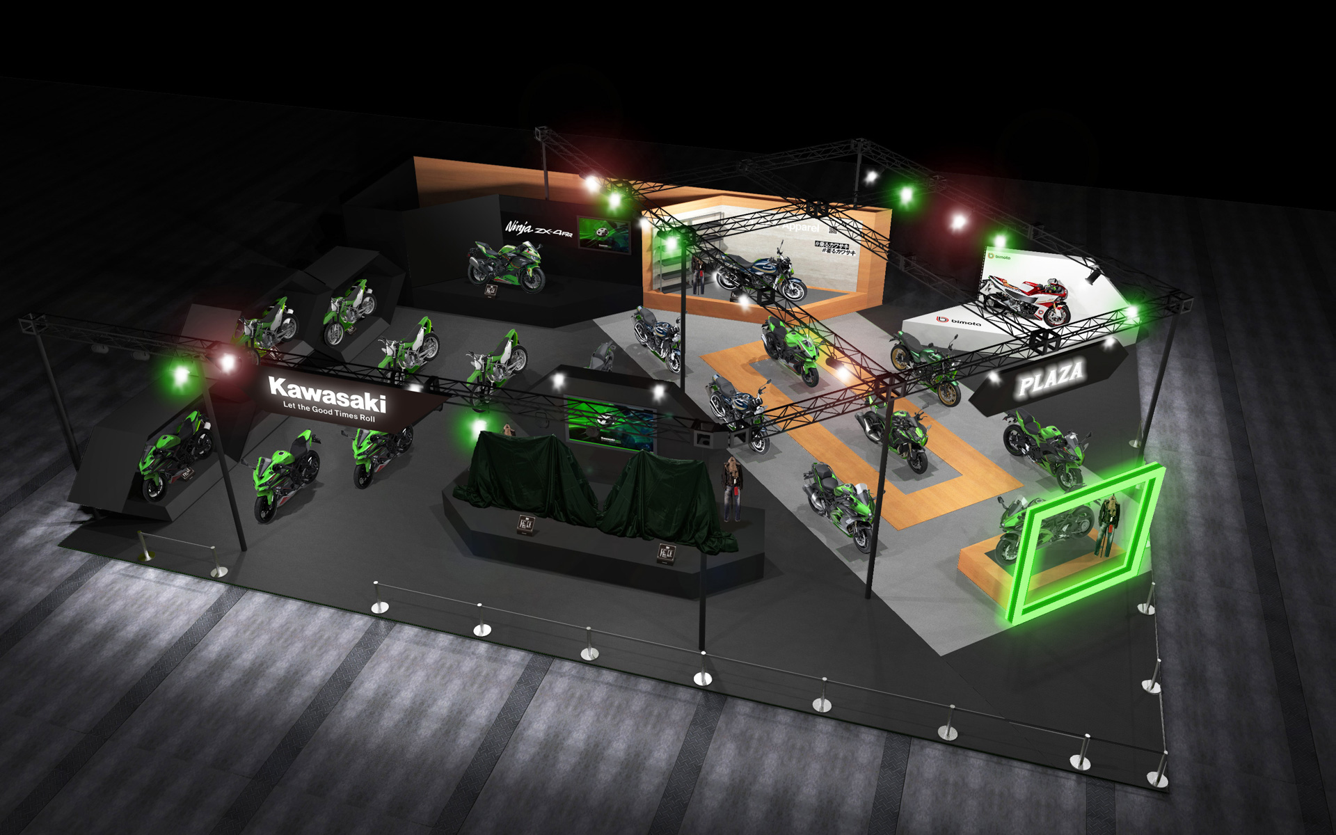 2023モーターサイクルショー カワサキブースイメージ