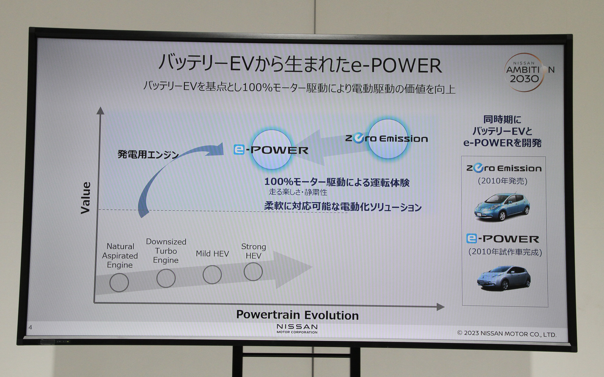 BEVから生まれたe-POWER