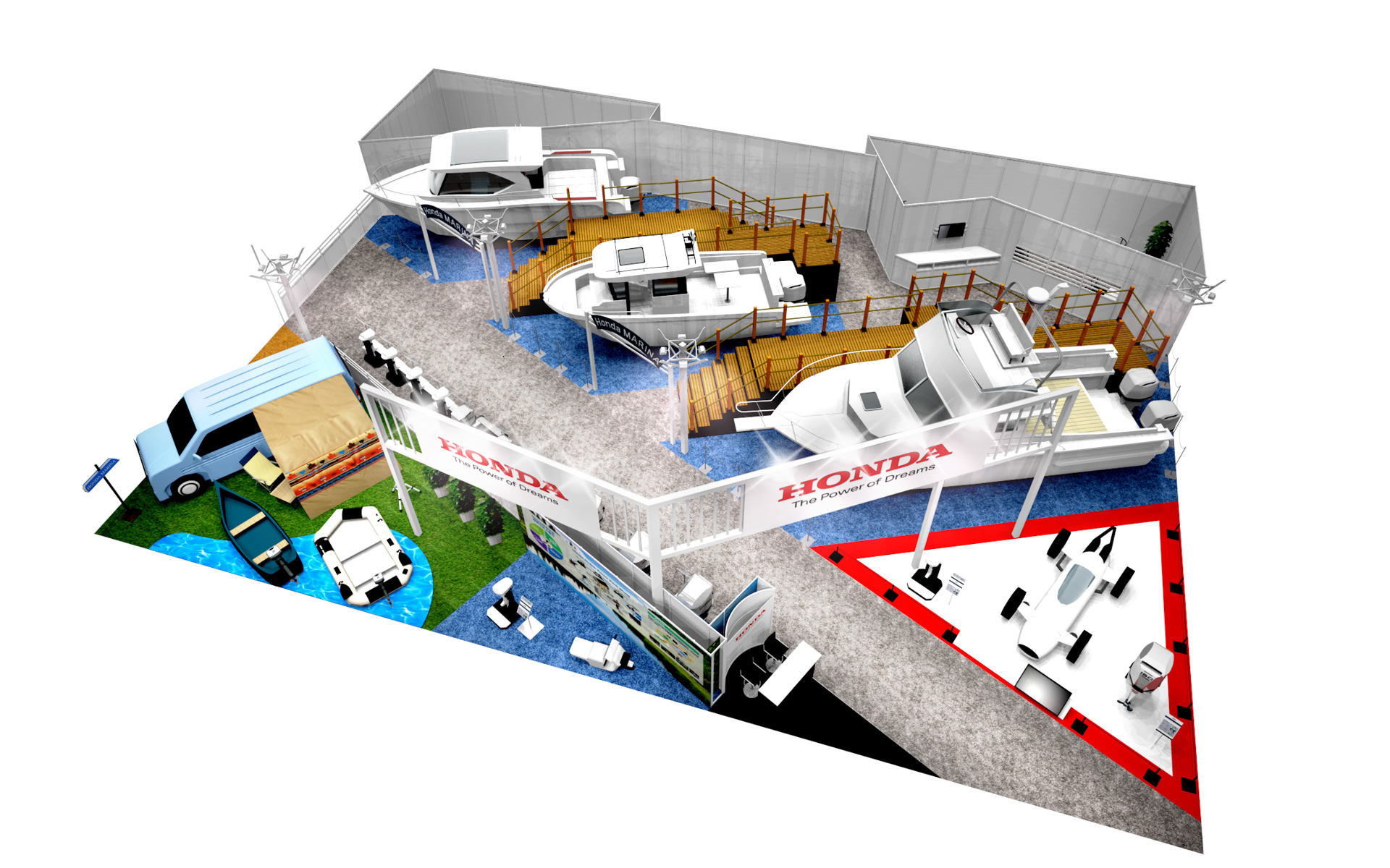 屋内展示会場 ブースデザインイメージ