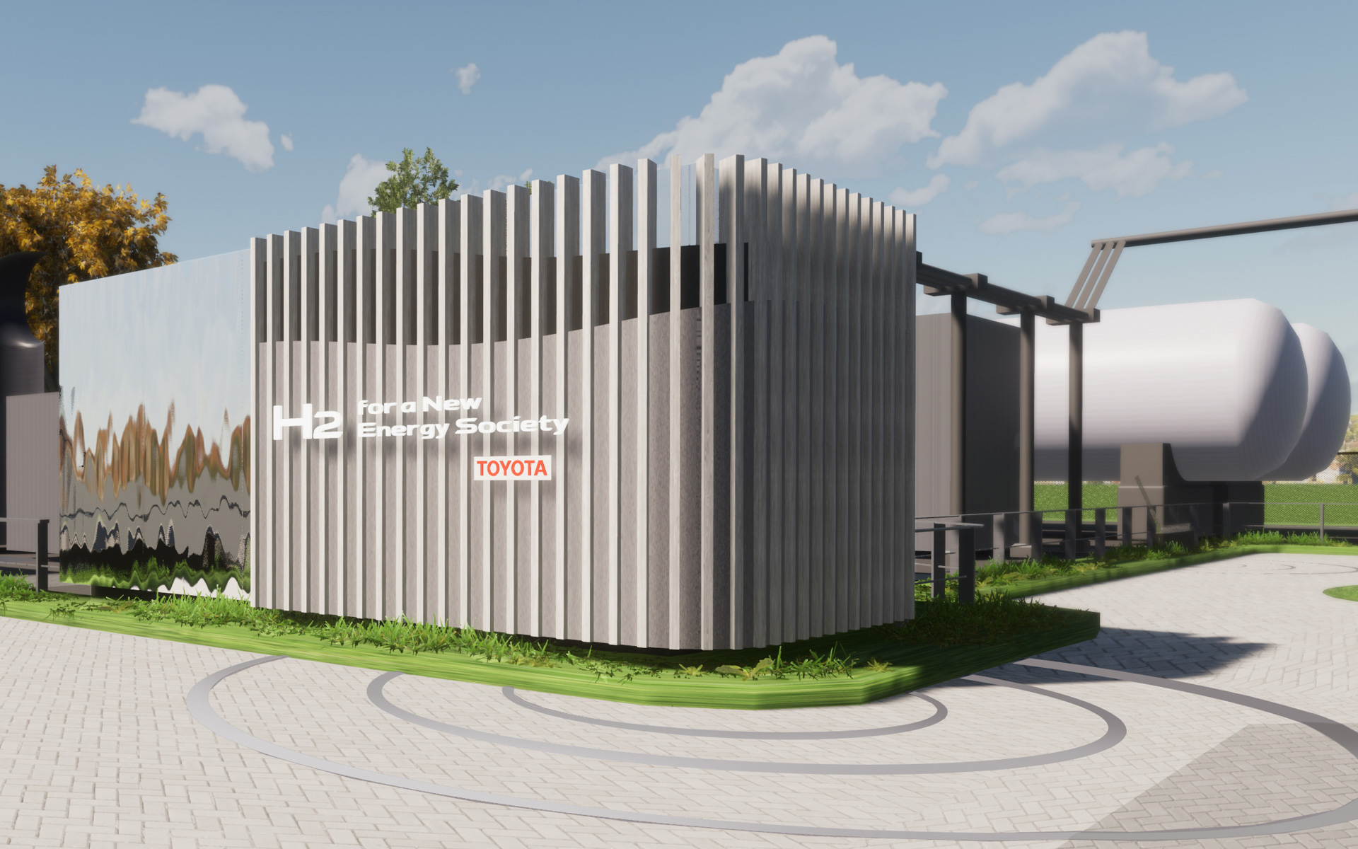 外観（デンソー福島工場での設置状況）