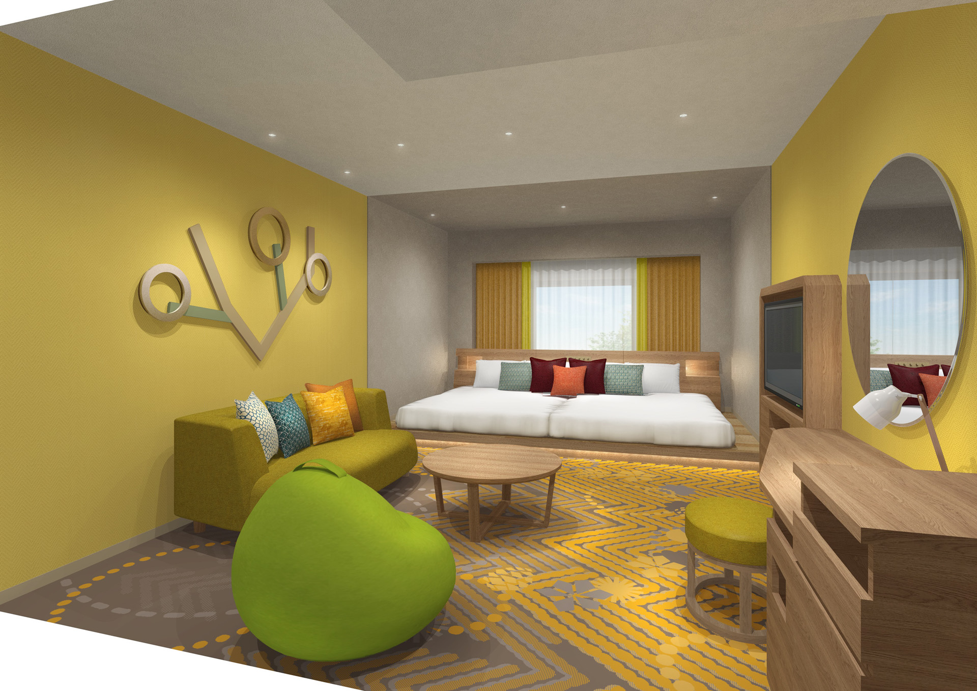 ホテルの新ファミリールーム