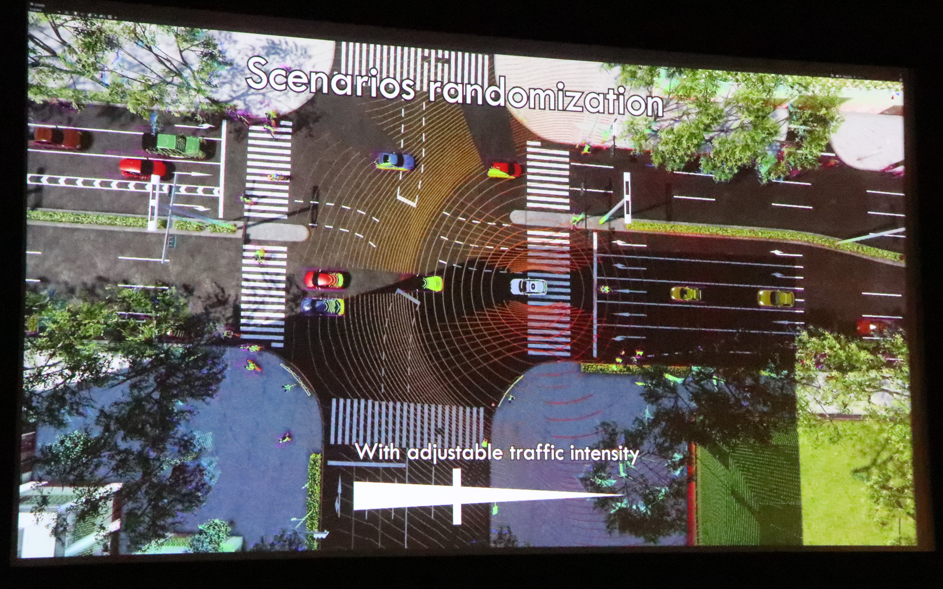 ティアフォーで開発している自動運転システムについても解説。走行中には大小さまざまな課題が発生し、すべてのログをあとで確認できるようにしている