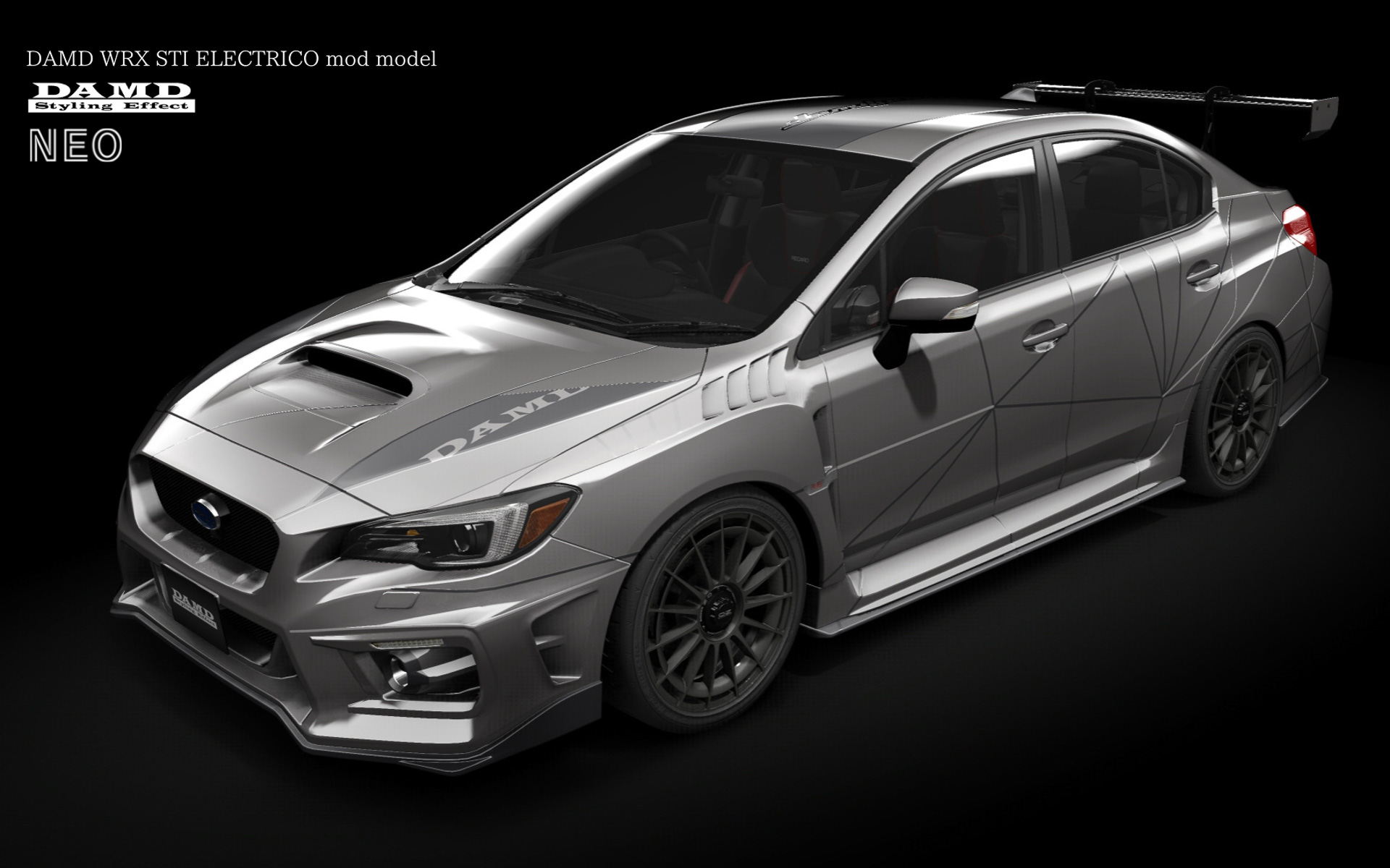 ダムドのエアロパーツを装着したスバル「WRX STI」（CG画像）