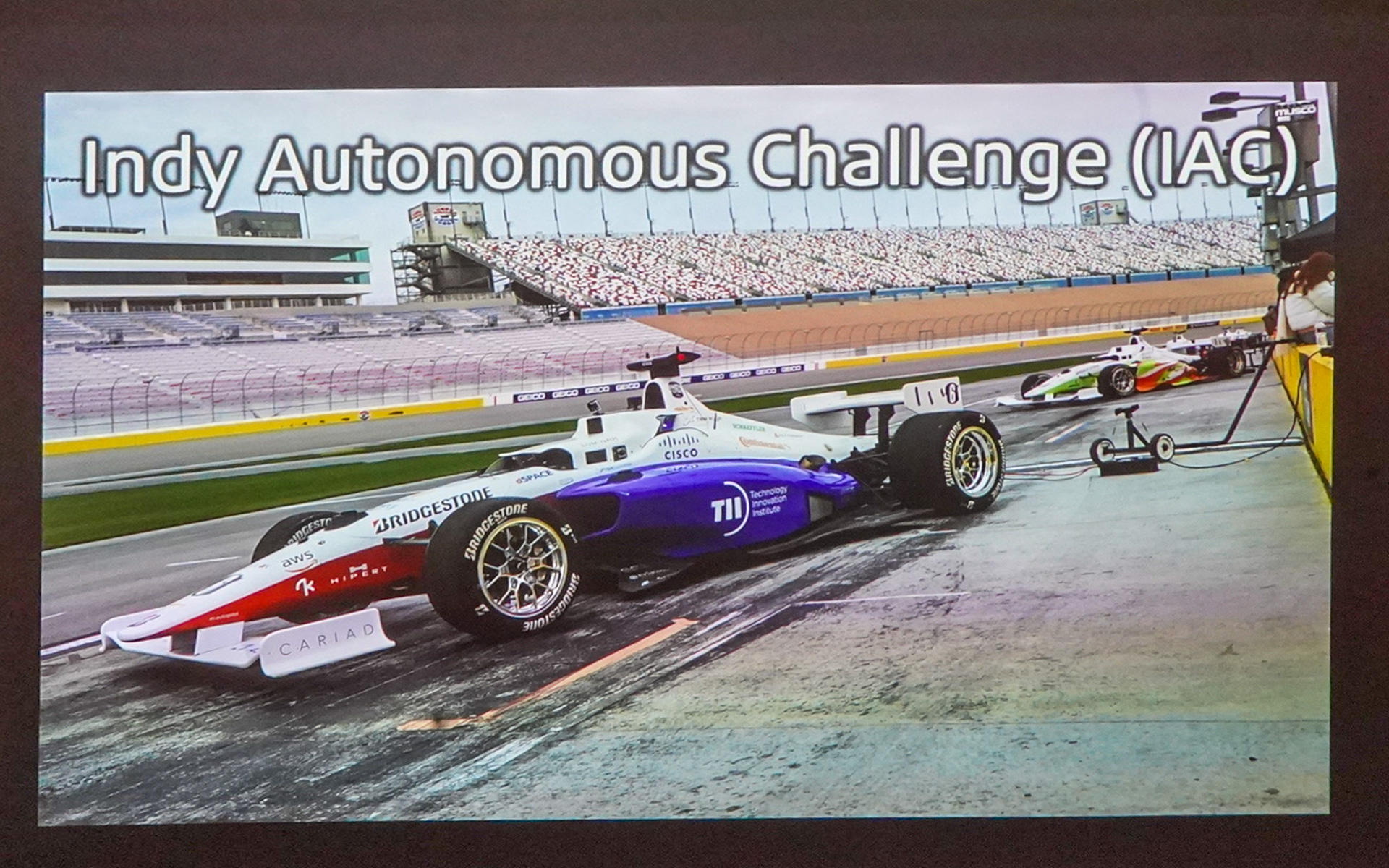 インディカーの自動運転イベント