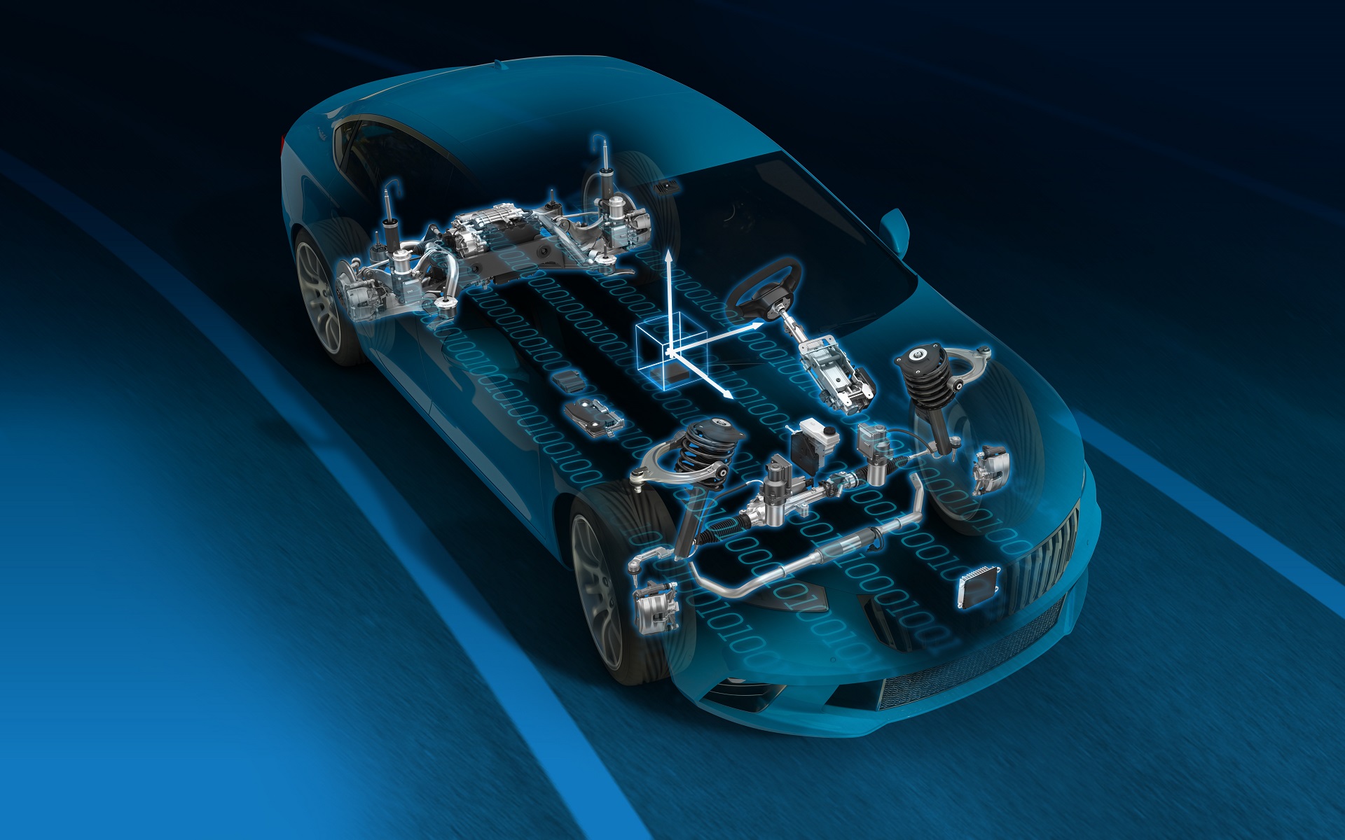 ZFはビークルダイナミクスを一括コントロールできるシャシー制御ソフトウェア「cubiX」の生産開始を発表した