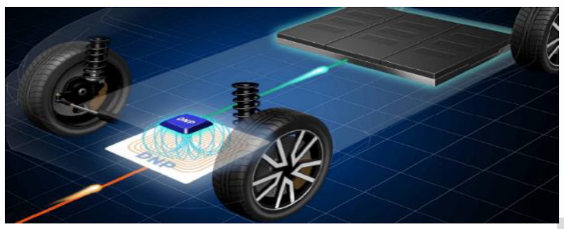 EVへのワイヤレス充電のイメージ