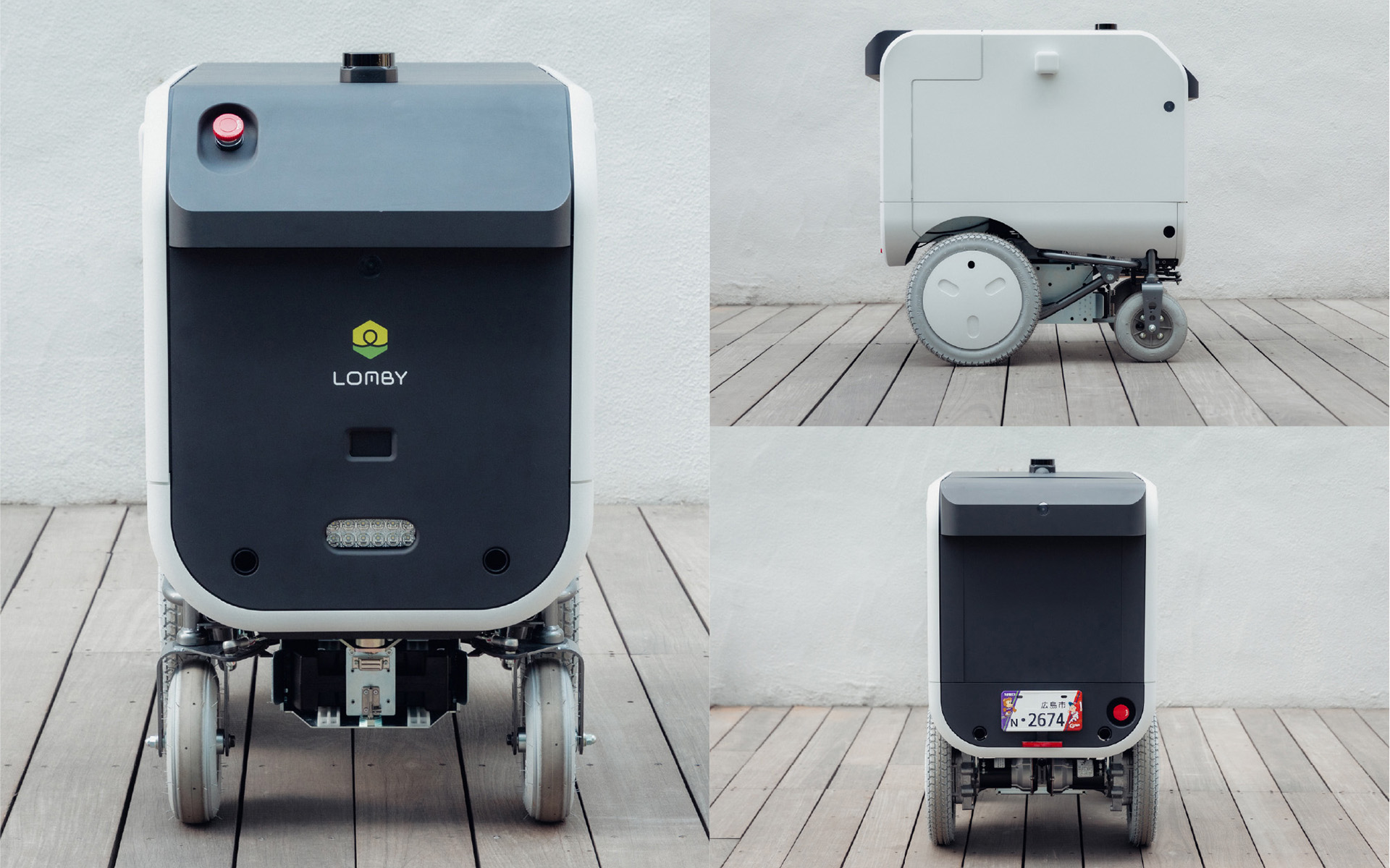 電動車いすの台車を用いた自動配送ロボットの試作車