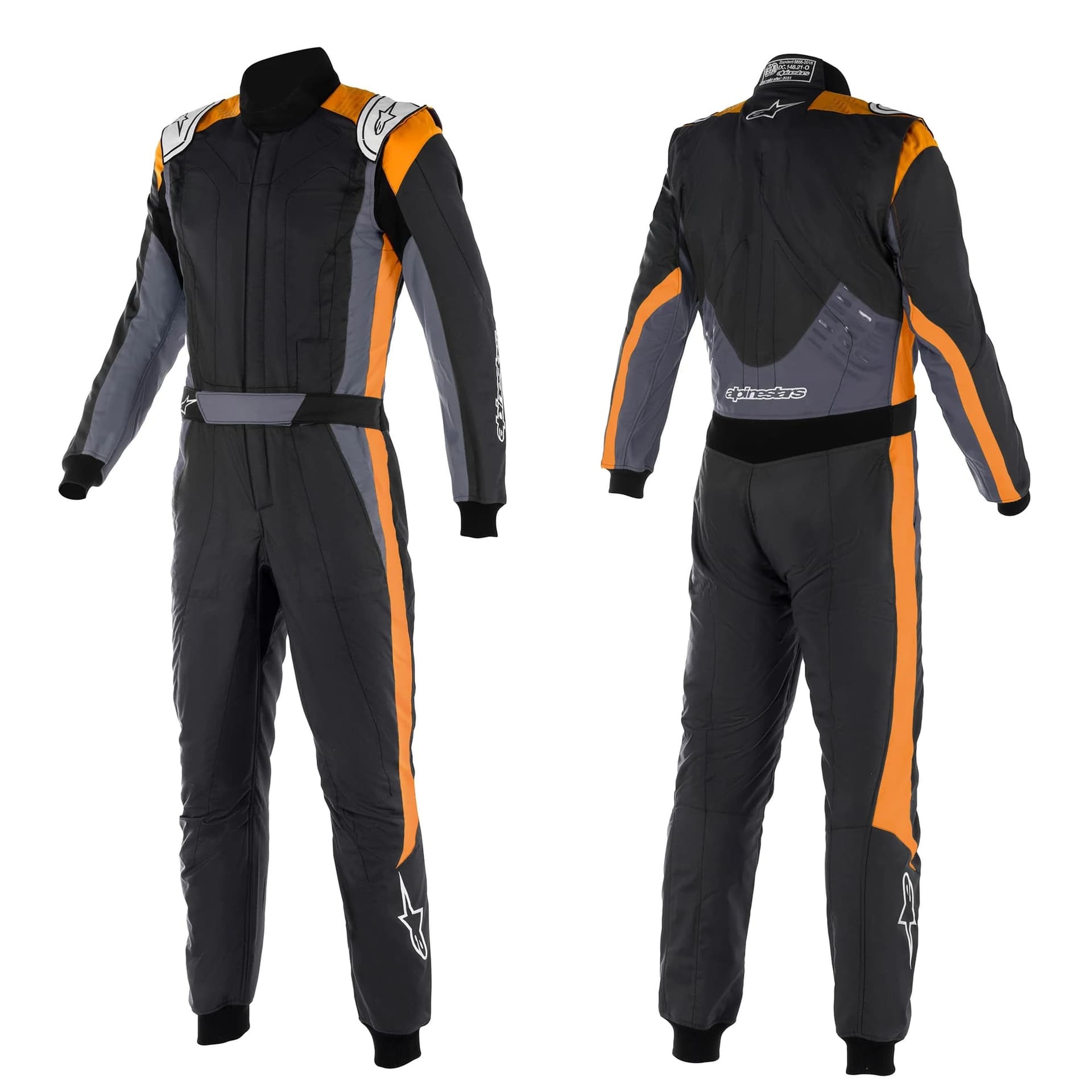 GP PRO COMP V2 SUIT。カラーはBLACK ASPHALT ORANGE FLUO（1204）