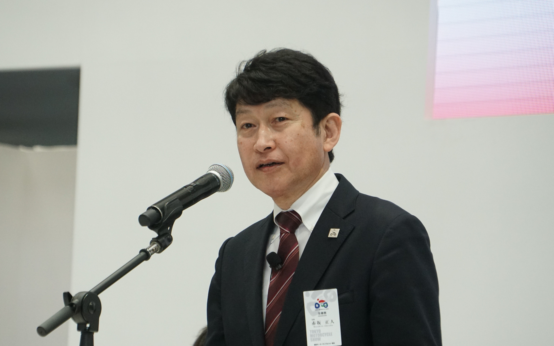 東京モーターサイクルショー協会会長の赤坂正人氏