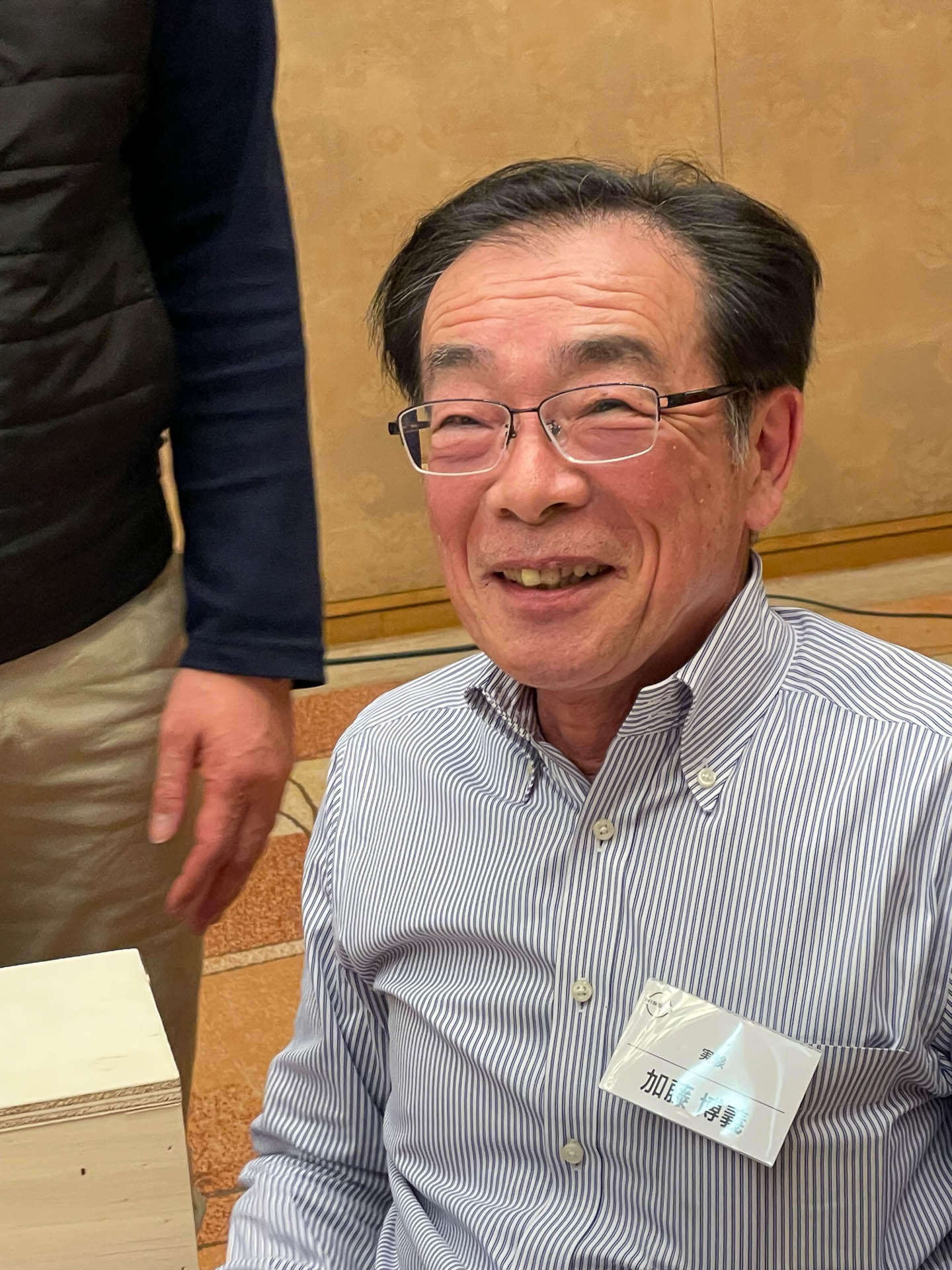 おなじみの日産のテストドライバー、と言うか「現代の名工」。会えば口がわるくて冗談ばっかり言ってるけど優しい人なんです。日産のイベントでまた会えて嬉しい