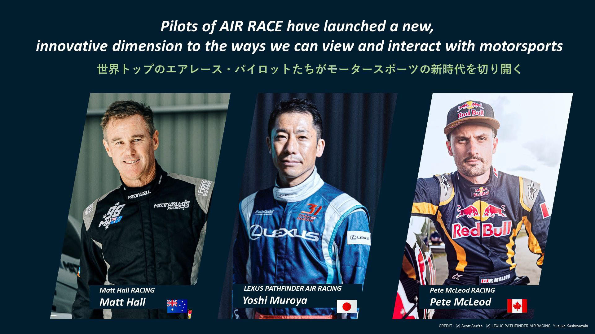 世界のトップパイロットがエアレースXを企画