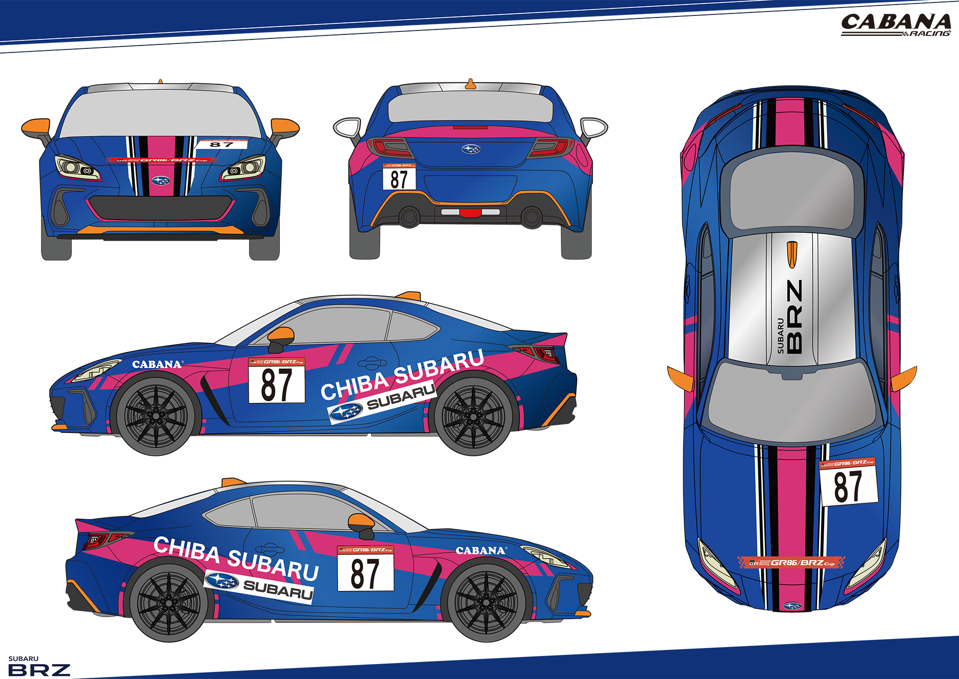 CHIBA SUBARU Racing BRZ BS