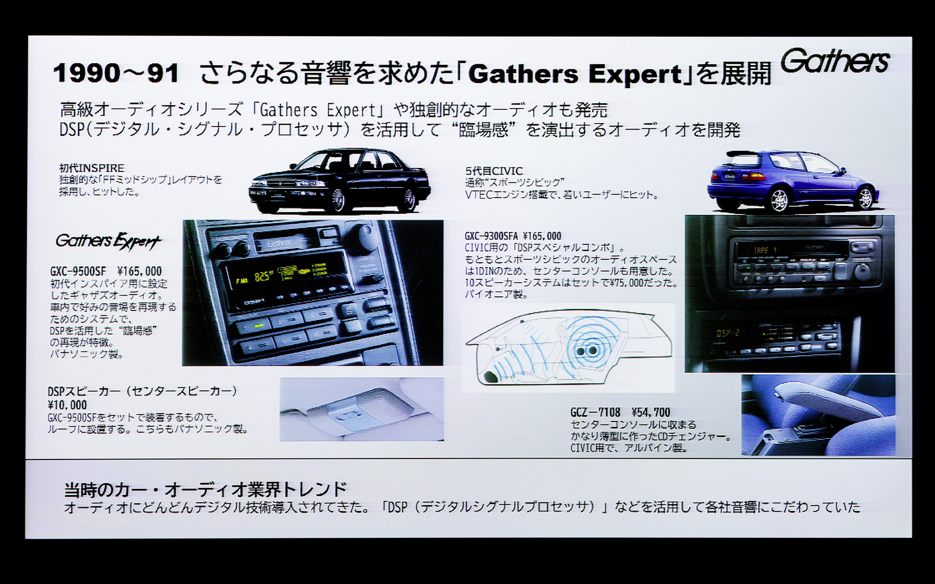 より音質にコダわったギャザズエキスパートを展開