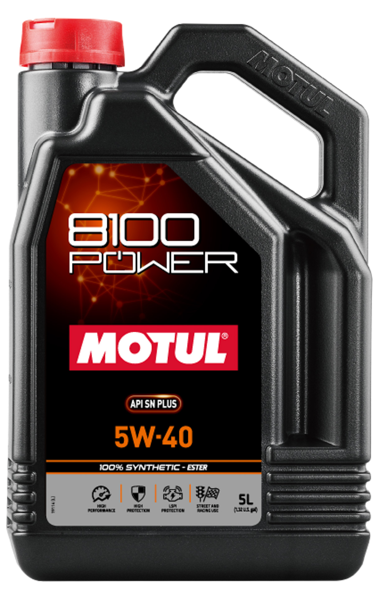 8100 POWER 5W-40/高出力小排気量ターボ車や中排気量エンジン搭載スポーツセダン・SUV・ミニバン等に向け開発したエンジンオイル。API SN＋に求められる要件をカバー。優れた油膜保持能力とフリクションロスの低減を両立。エンジン内部を保護すると同時に省燃費に貢献