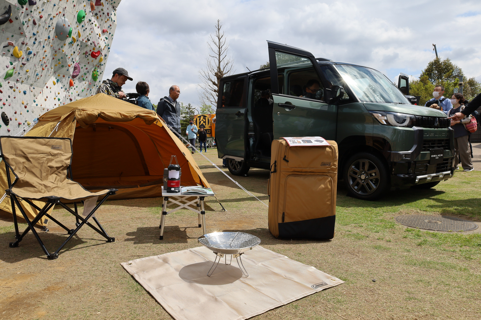 昭島モリパーク アウトドアヴィレッジで開催された「新型デリカミニ発表イベント」