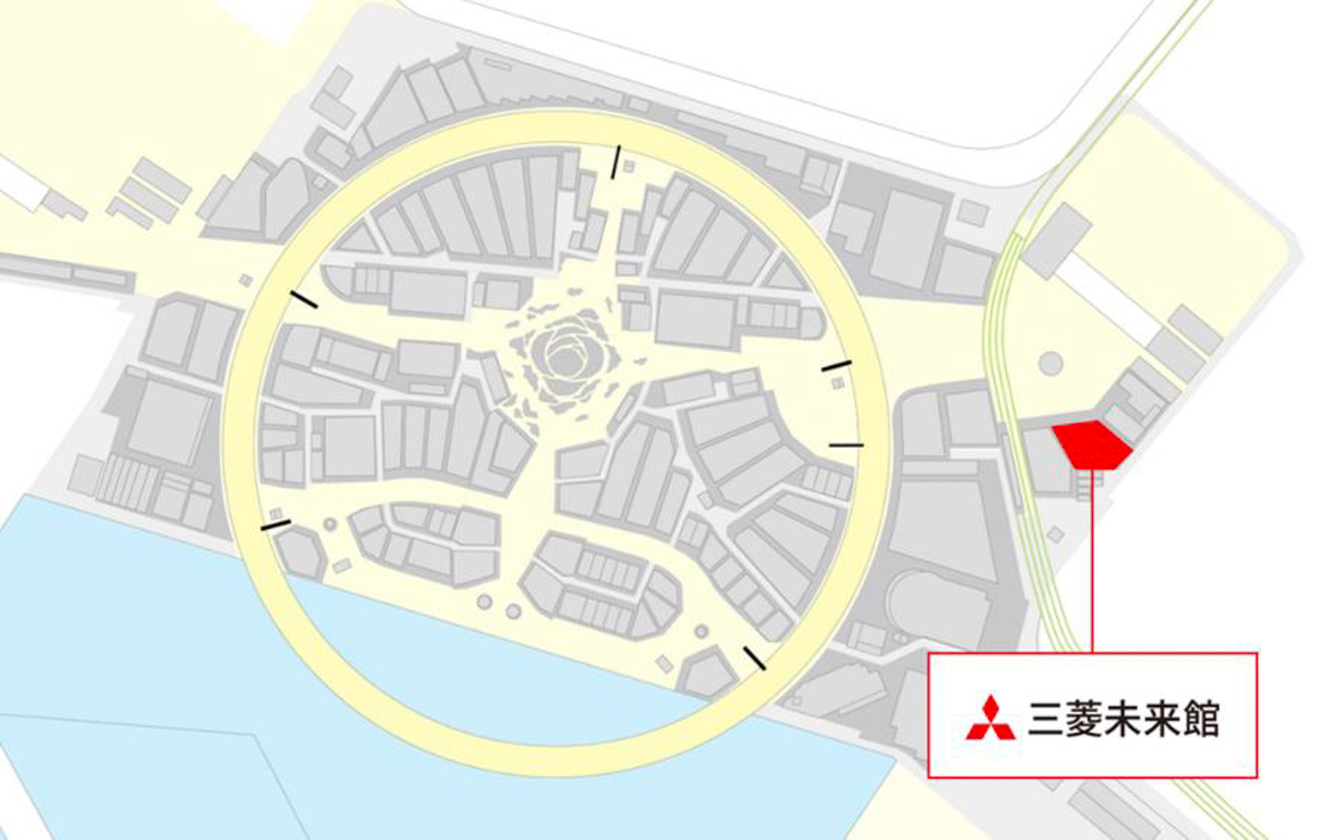 「三菱未来館」の出展区画