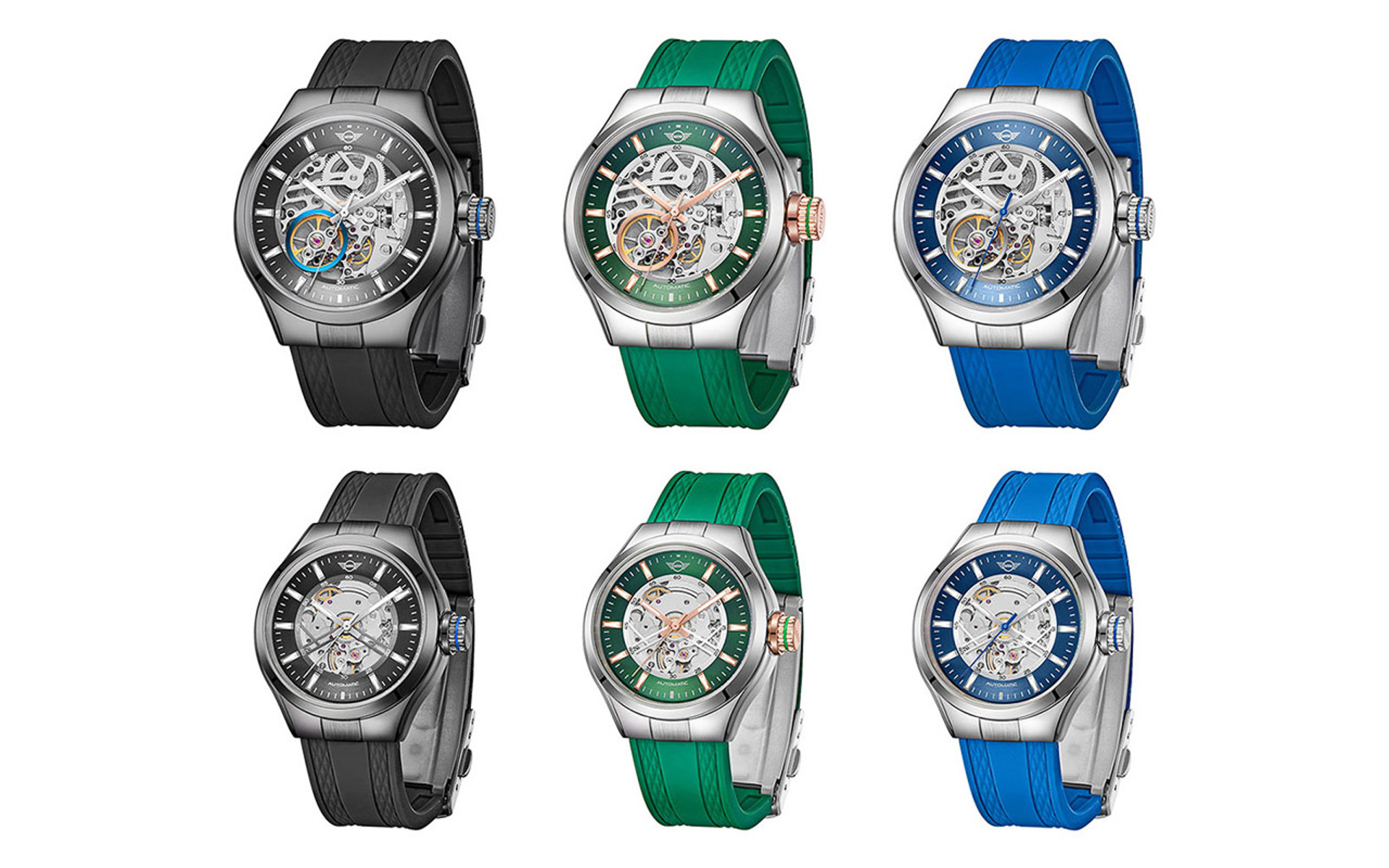 上段が42mmのメンズモデル、下段が36mmのレディースモデル