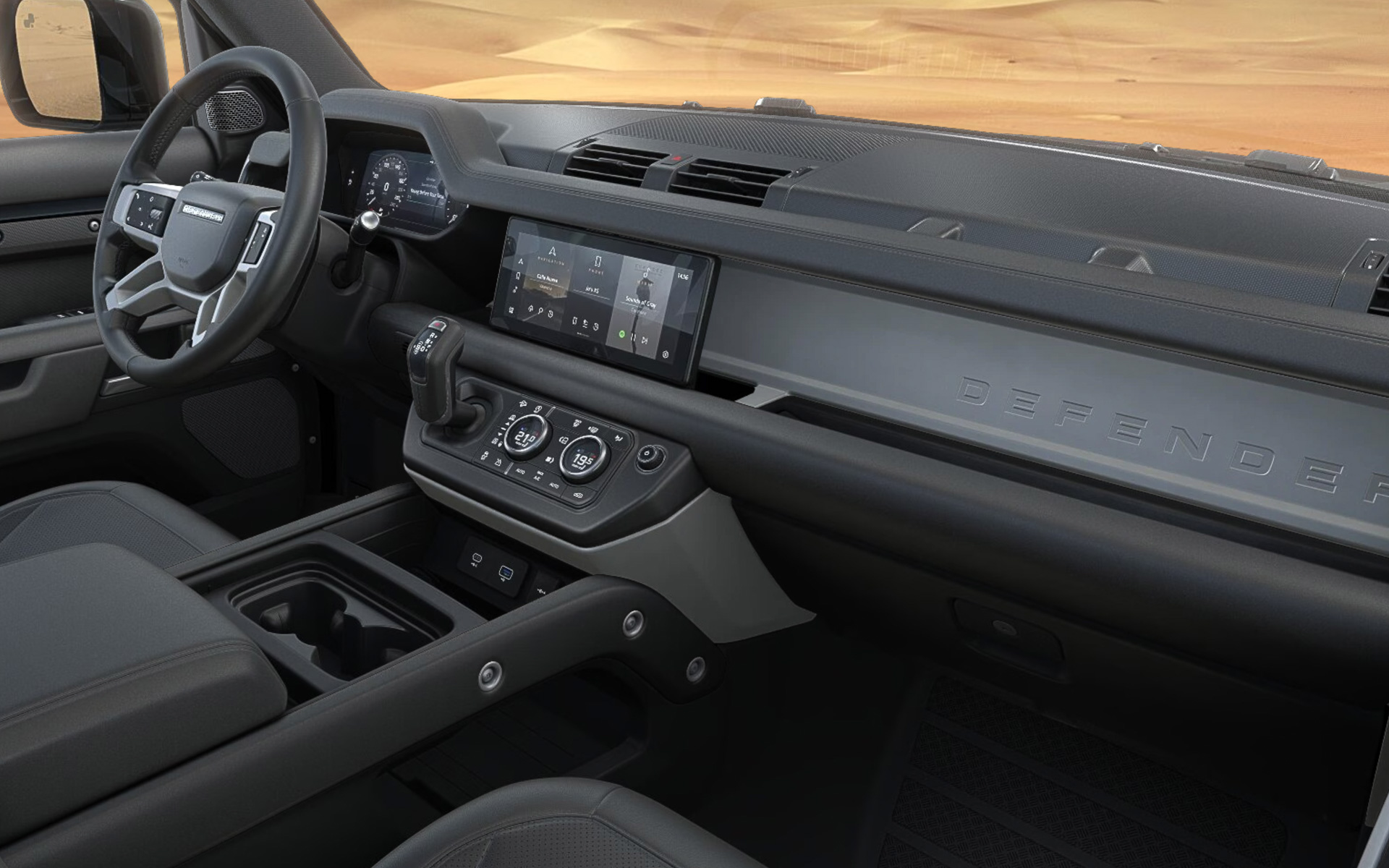 エボニー/エボニーグレインレザー&ロバステックシートフェイシング（エボニーインテリア）