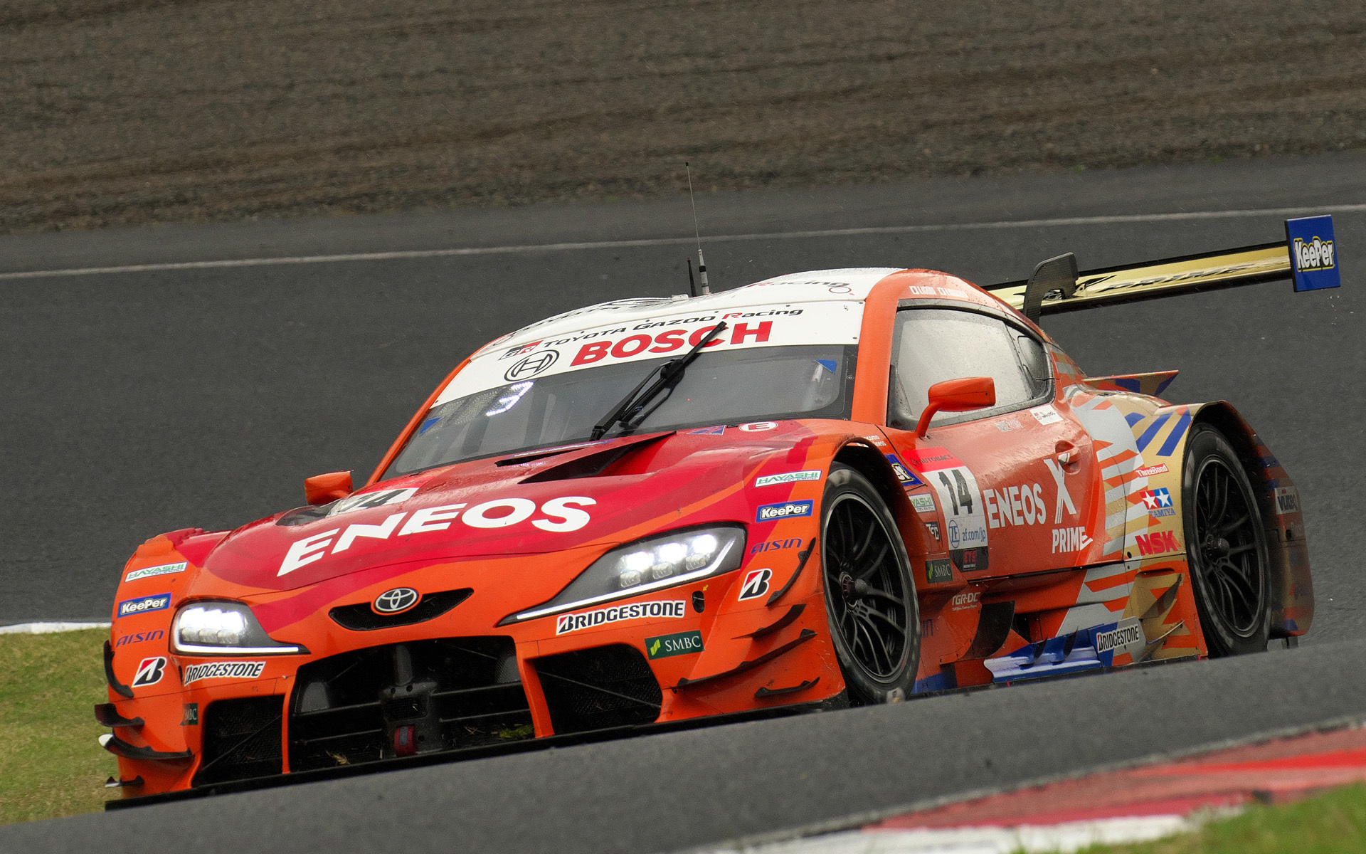 GT500クラス4位の14号車 ENEOS X PRIME GR Supra（大嶋和也/山下健太組、BS）