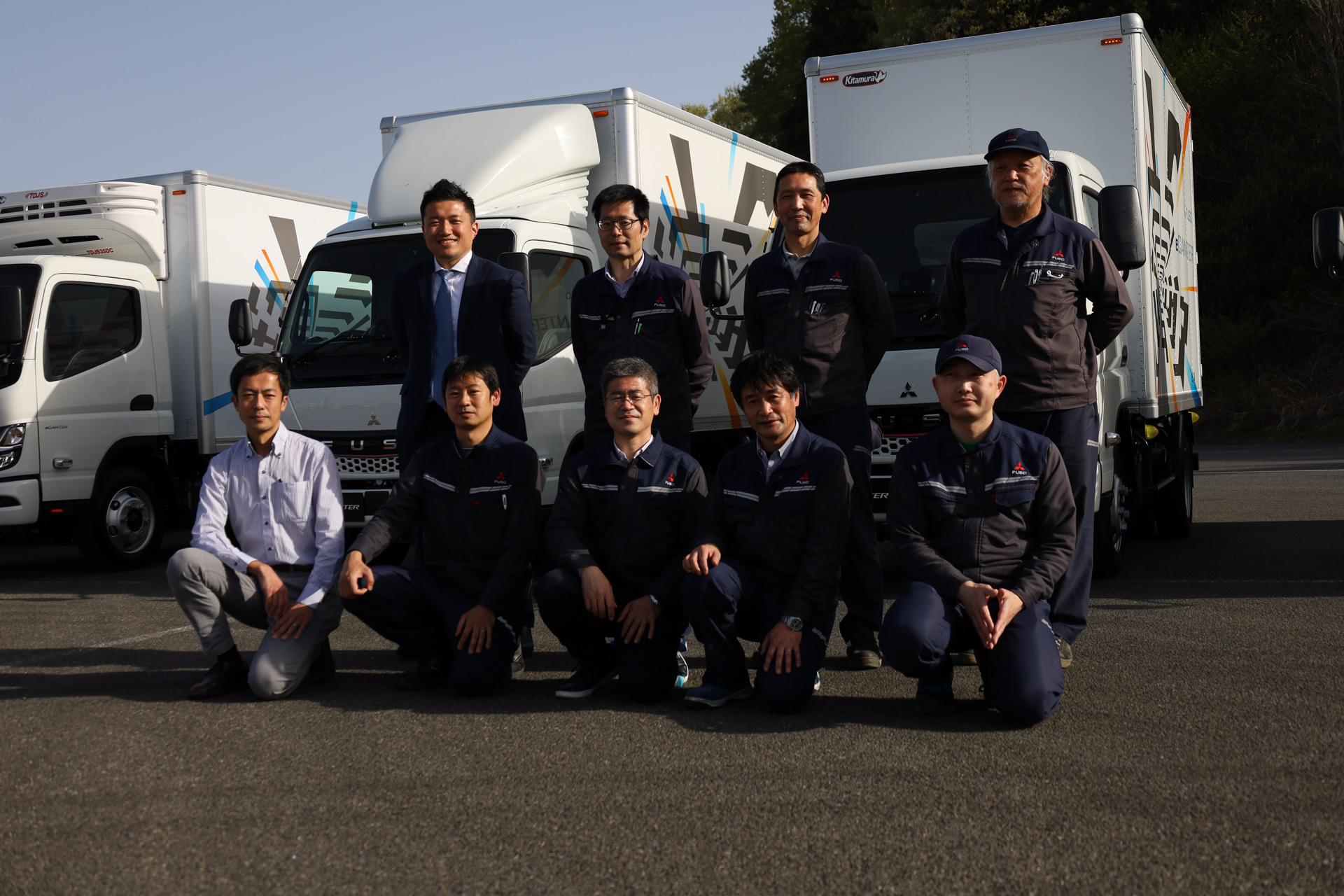 新型「eキャンター」開発メンバー