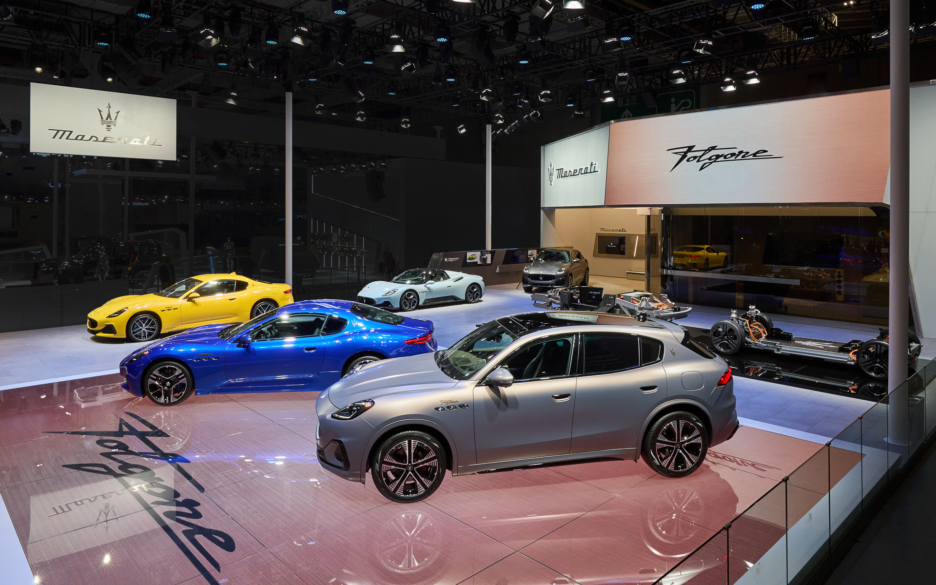 上海モーターショー2023のマセラティ出展ブース