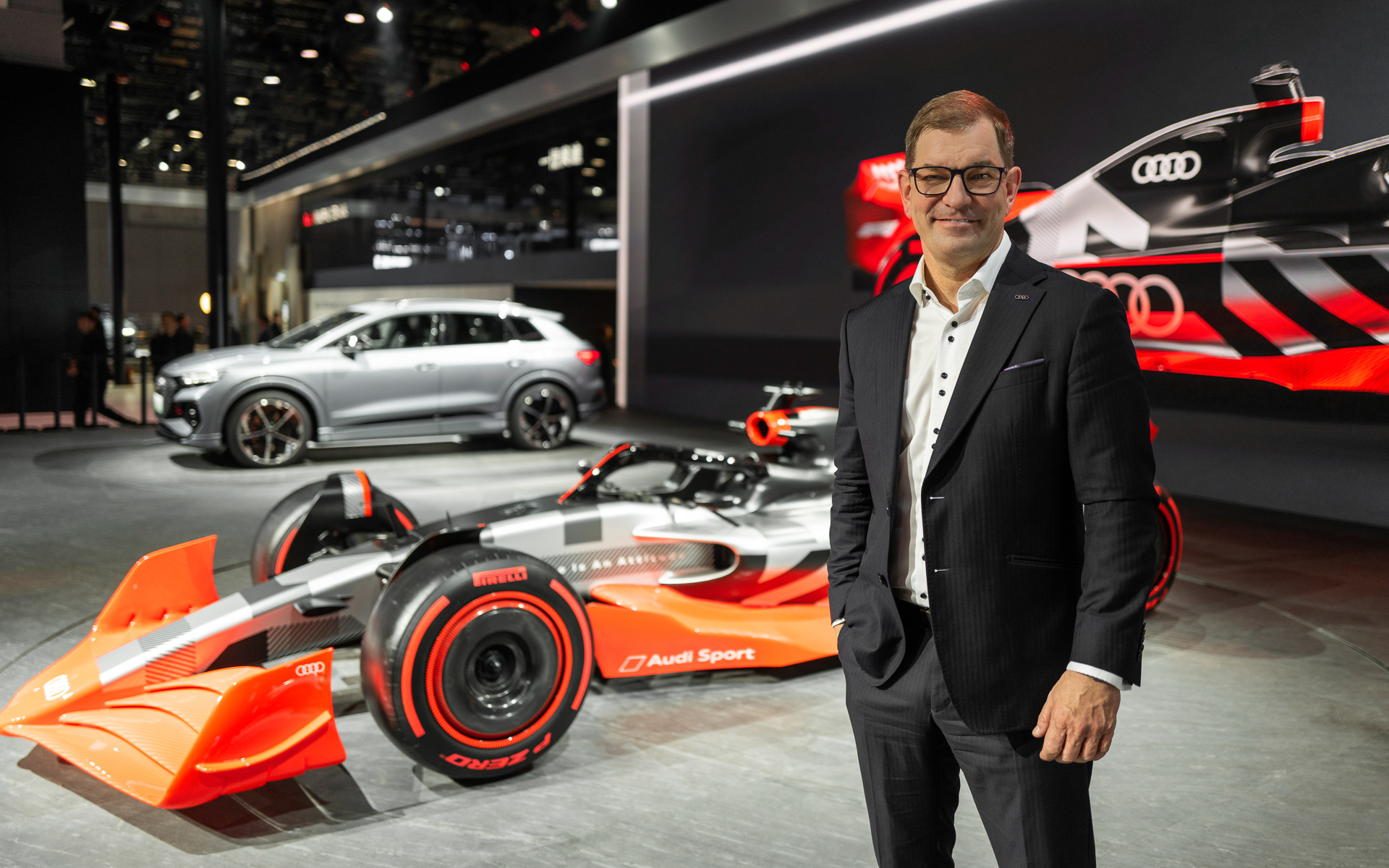 上海モーターショーで「F1プロジェクト」を発表したAudi AG CEO（最高経営責任者）マルクス・ドゥスマン氏