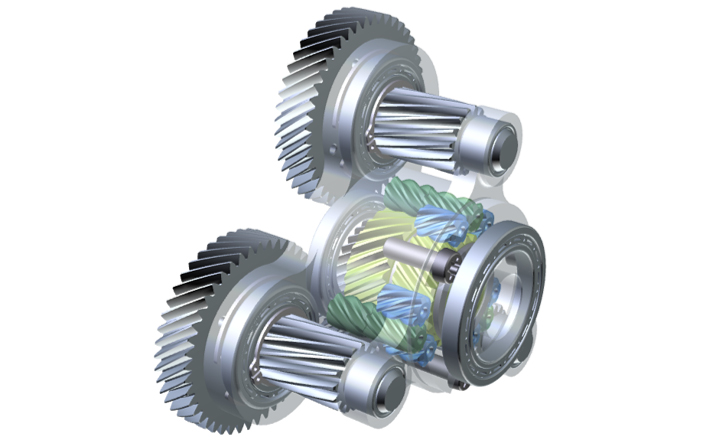 遊星減速キャリア一体JUCDの内部イメージ