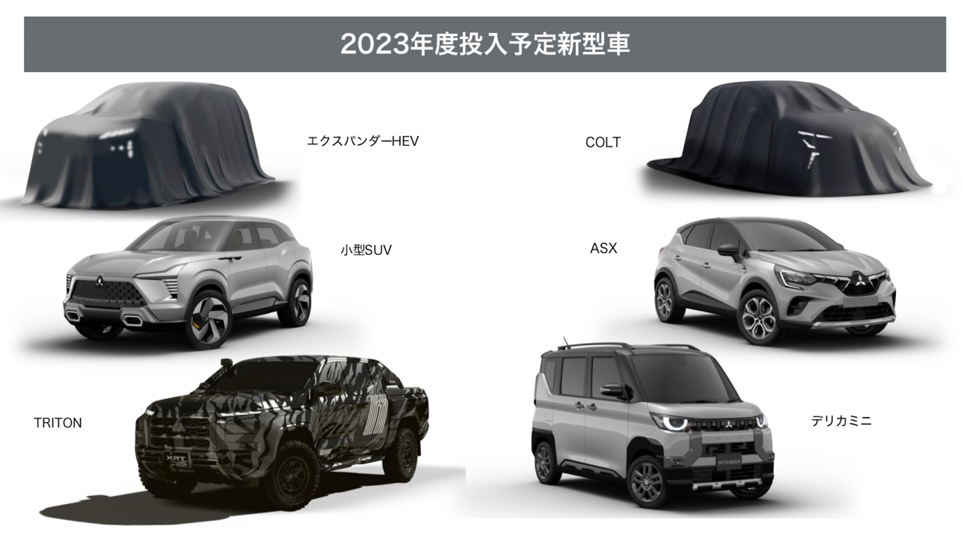 2023年度投入予定の新型車