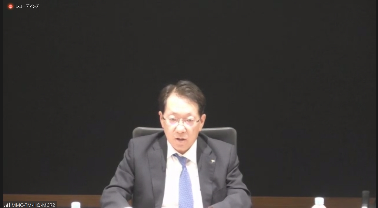 2022年度の通期決算説明会に出席した三菱自動車工業株式会社 代表執行役社長 兼 最高経営責任者 加藤隆雄氏