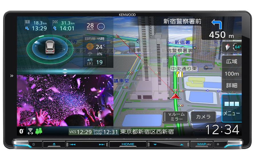 9V型 インダッシュモデル「MDV-M910HDL」