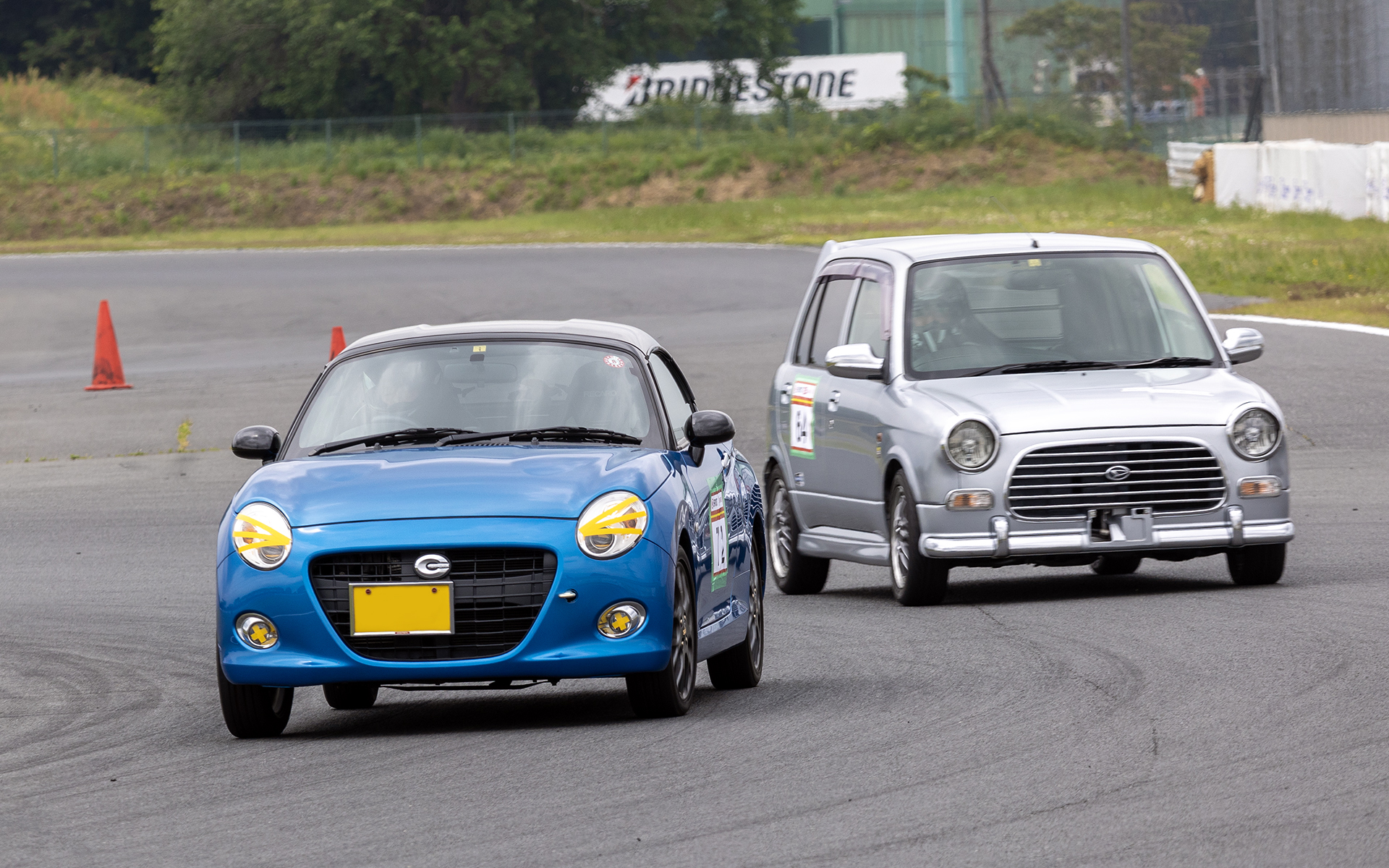 NA、レディース、オープンクラスの練習走行