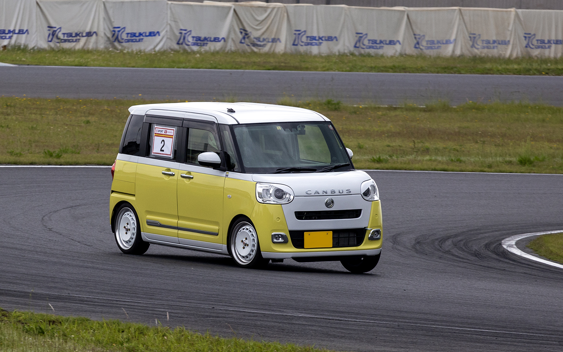 新型ムーヴ キャンバスでエントリー。スポーツカーでなくても参加できるのがD-SPORT＆DAIHATSU Challenge Cup