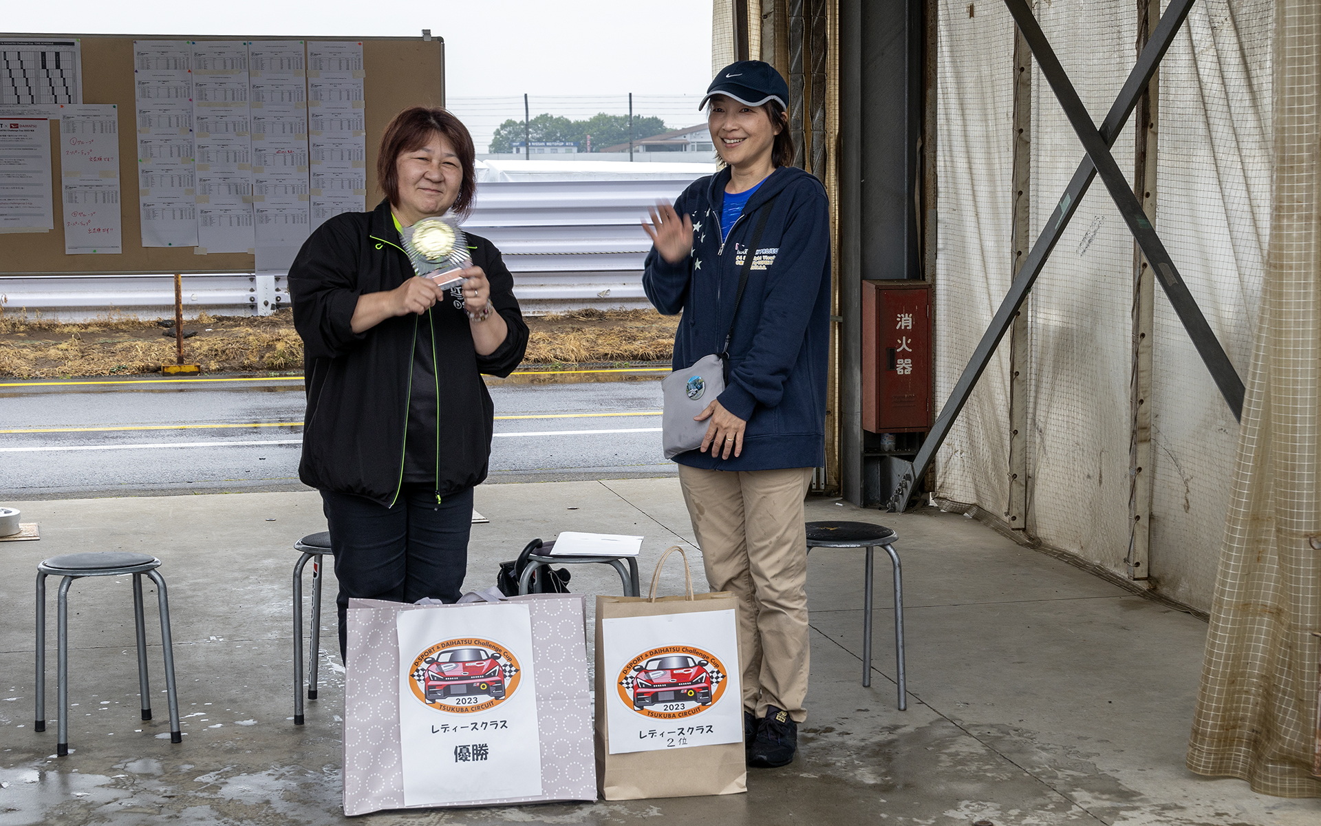 レディースクラスの表彰式