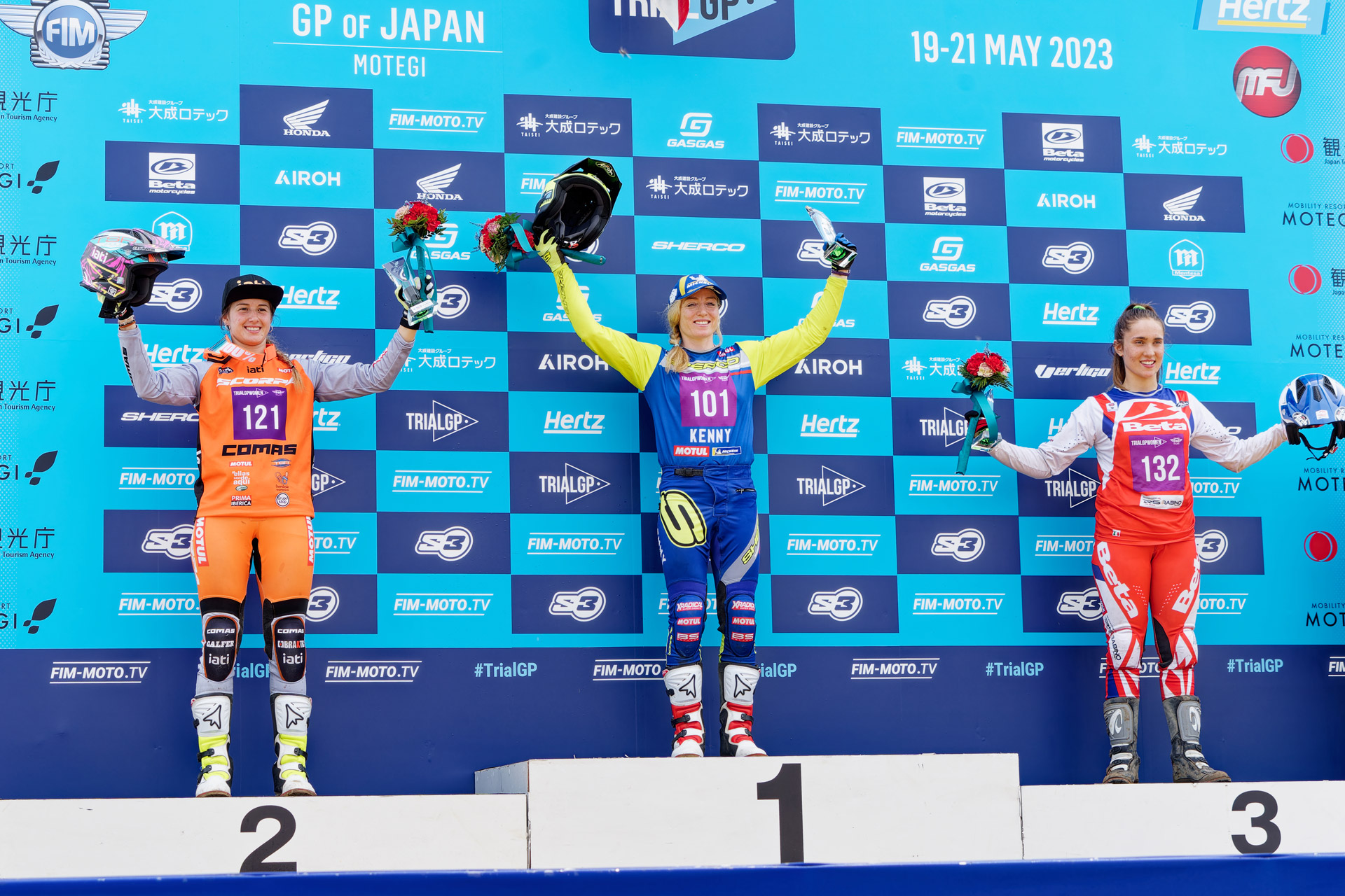 TrialGP Womenクラス表彰台