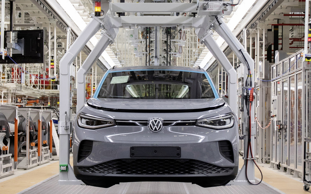 エムデン工場で生産される欧州市場向け「ID.4」